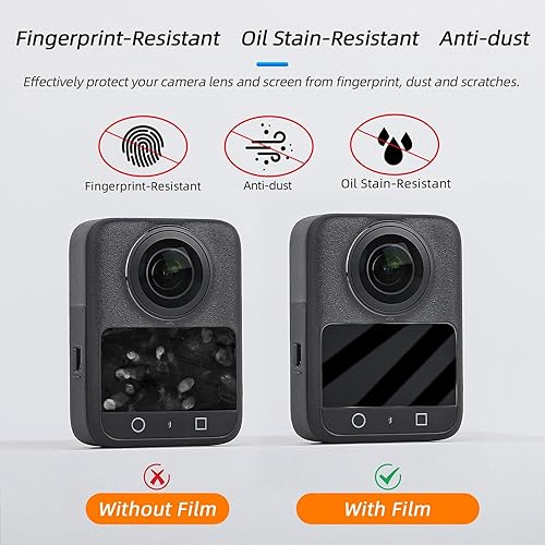 Miniatura 2 de Para accesorios DJI OSMO 360, funda de silicona + tapa de lente + funda protectora con cordón compatible con cámara de acción DJI OSMO 360 (sin