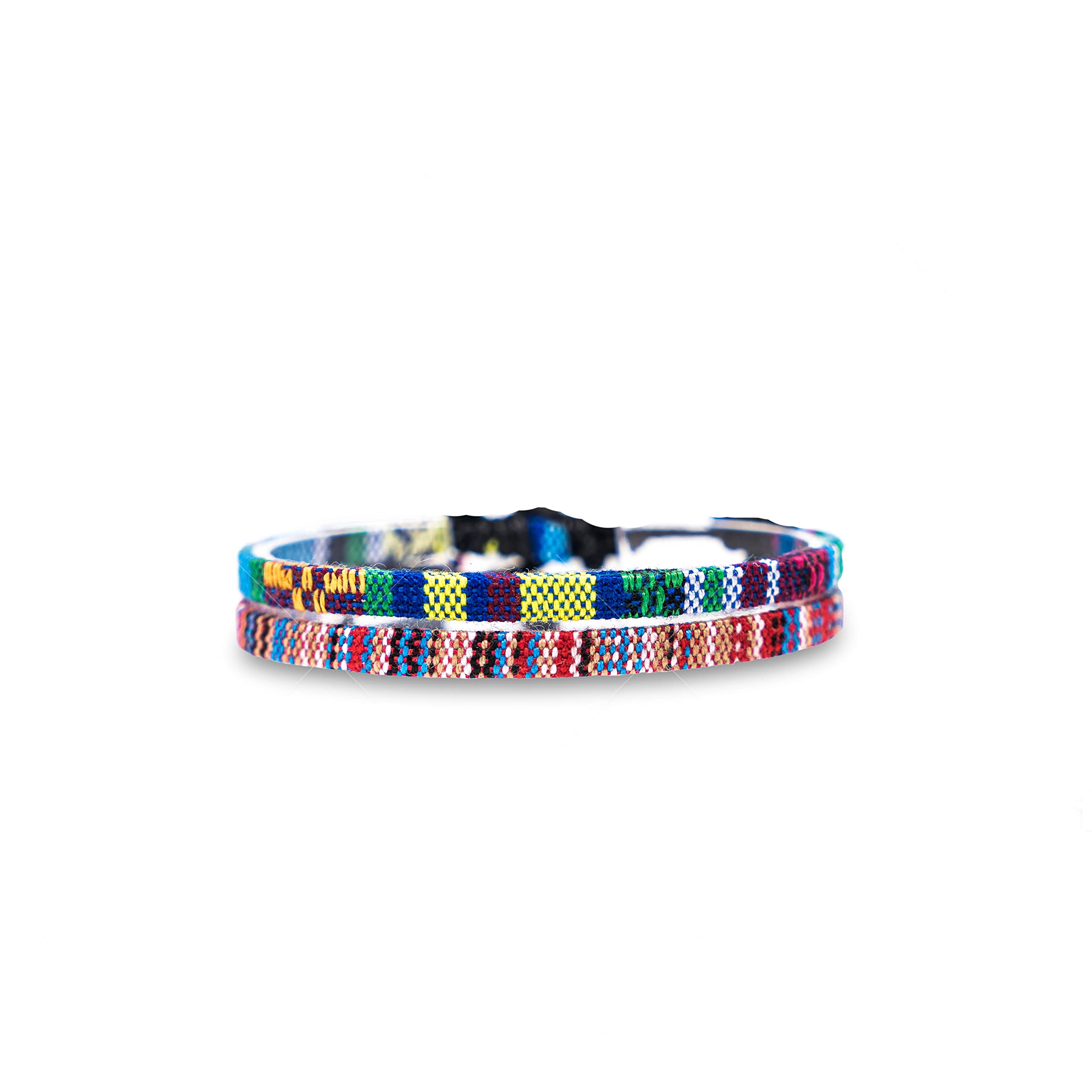 Made by Nami Conjunto de 2 Tobilleras Surferas Mujer y Hombre - Tobillera Fina Estilo Boho Hippie - Accesorios Festivales y Playa - Hechos a Mano - Resistente al Agua y Ajustable (Blanco y negro) — view 16