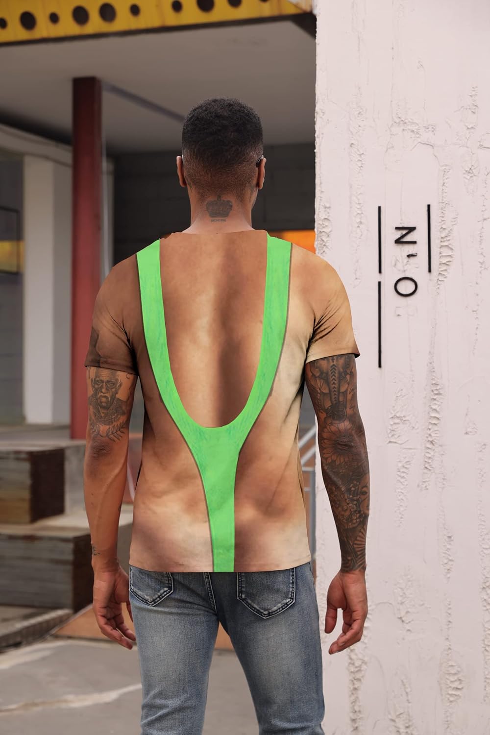 Goodstoworld Unisex 3D Fake Abs T Shirts Shredded Chest Printed Short Sleeve Costume Novelty Tees Shirt - Image 5