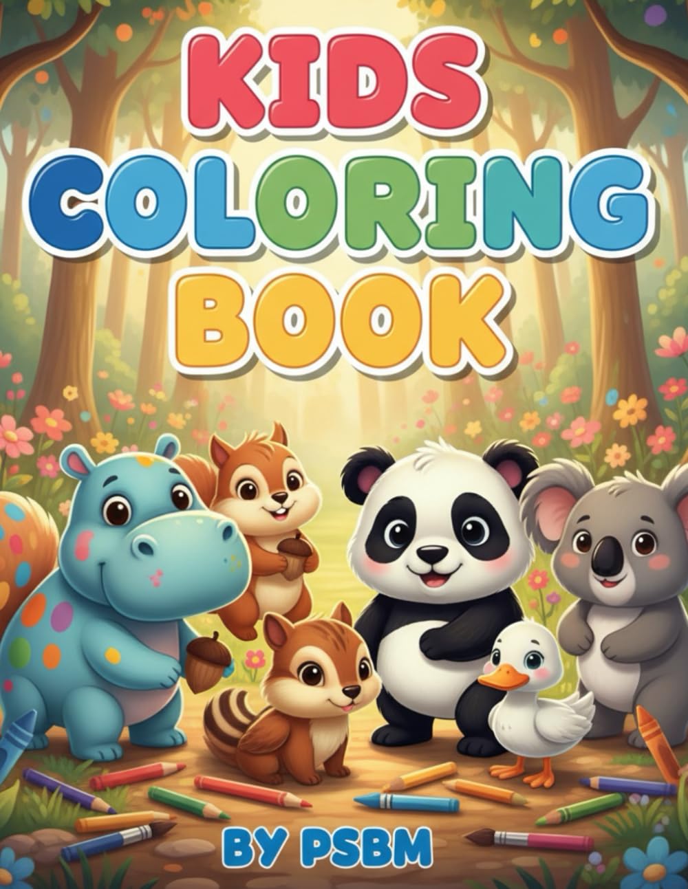 Animal Kingdom: A Fun Colouring Book for Kids Aged 3 to 6