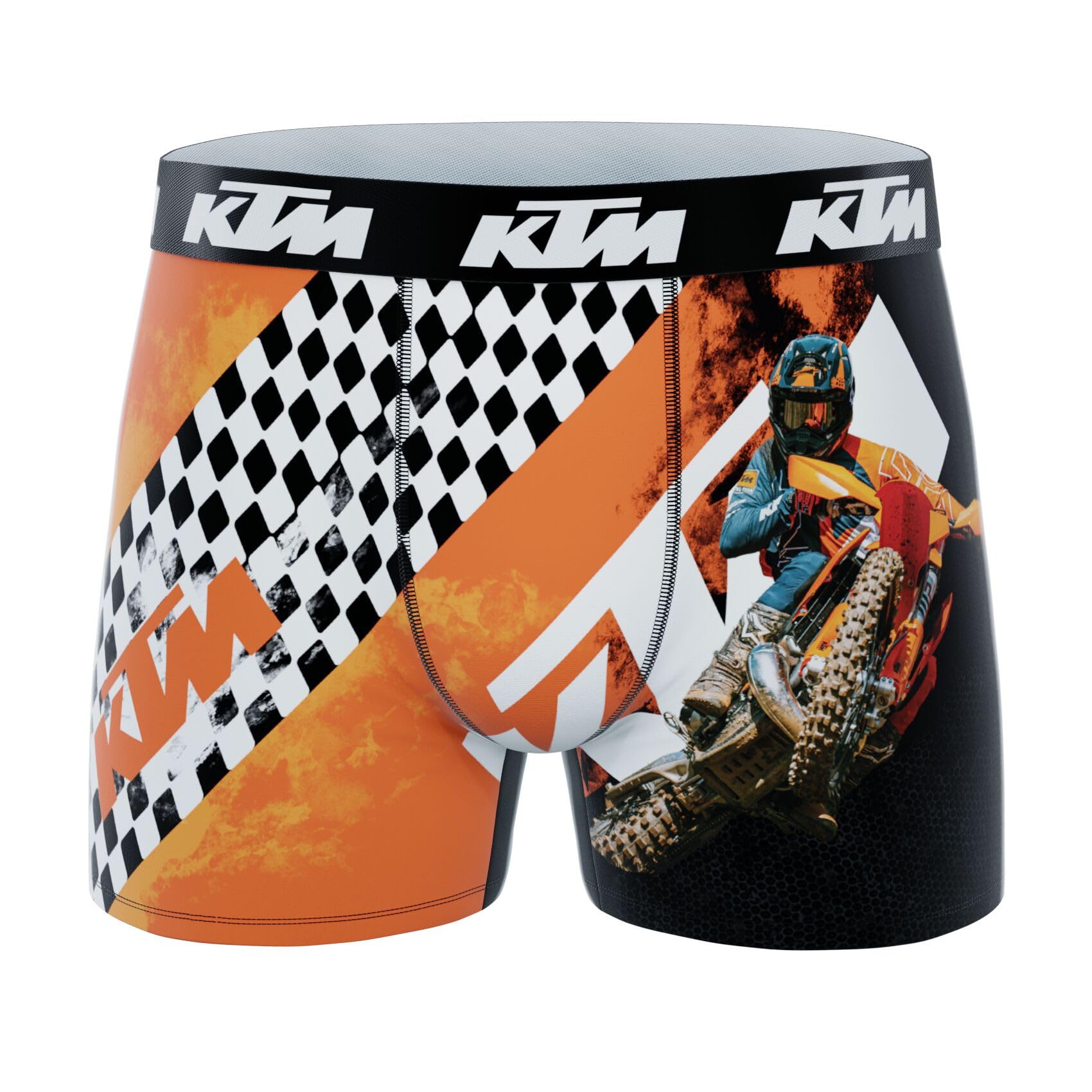 KTM Boxer Enfant, Caleçon Garçon Stretch, Confortable et Ultra-Doux (Lot de 4)