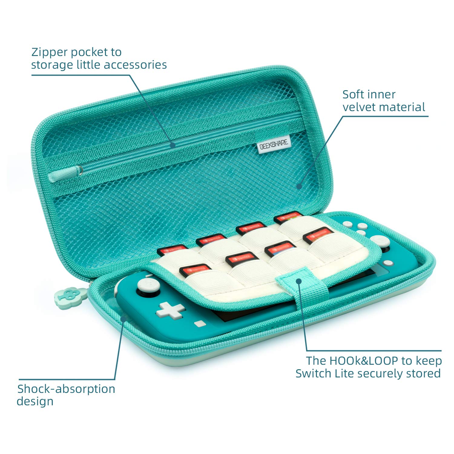 Flаѕh Sаlе GeekShare Carrying Case for Switch Lite -  Accessories Portable Slim Travel Carrying Case fit Switch Lite & Game Accessories 80% оƒƒ Dіѕсоunt GeekShare Carrying Case for Switch Lite -  Accessories Portable Slim Travel Carrying Case fit Switch Lite & Game Accessories