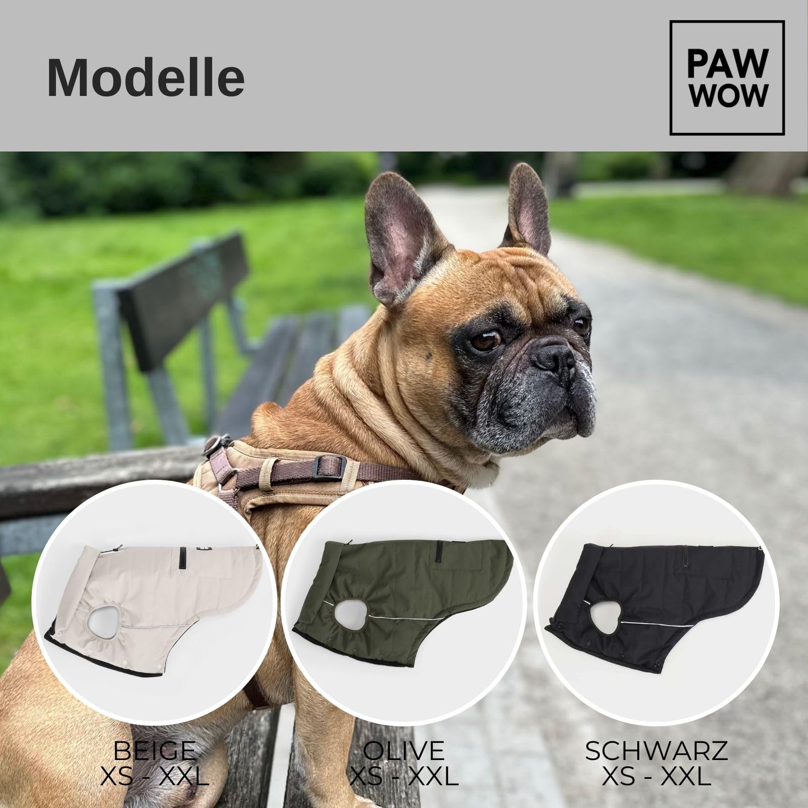 Toni Hundejacke, Schwarz, XXL | Winter Hundemantel, mit Bauchschutz, Hundeweste, für große & kleine Hunde