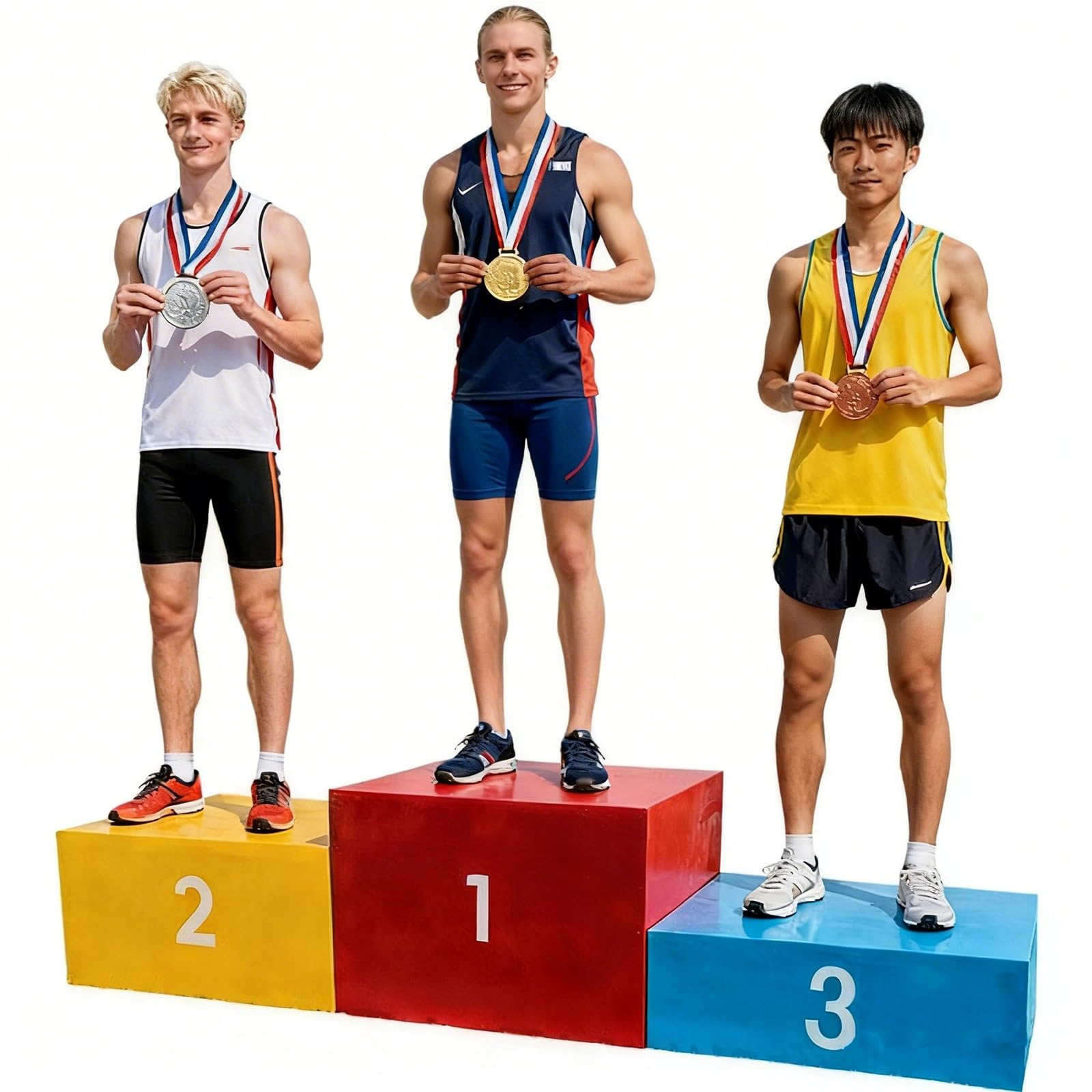 DUANHOZ Stackable Metal Winners Podium Stand for Sports Competitions and School Events