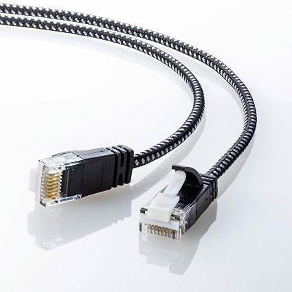 Amazon Co Jp サンワサプライ Cat6a細径メッシュlanケーブル 0 5m 10gbps 500mhz Rj45 ツメ折れ防止 ブラック ホワイト Kb T6ame 005bkw パソコン 周辺機器