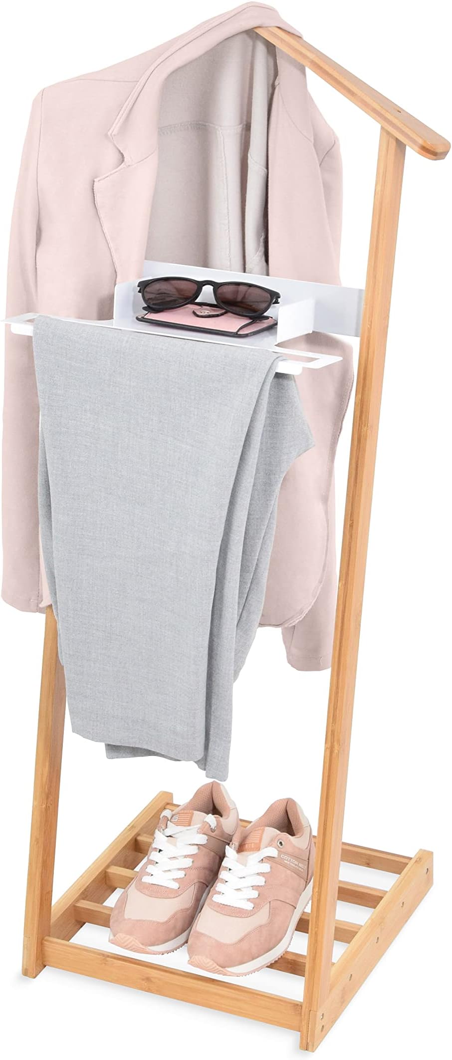 HAKU Möbel Servo muto, Legno Massello, Bianco, B 47 x T 36 x H 102 cm