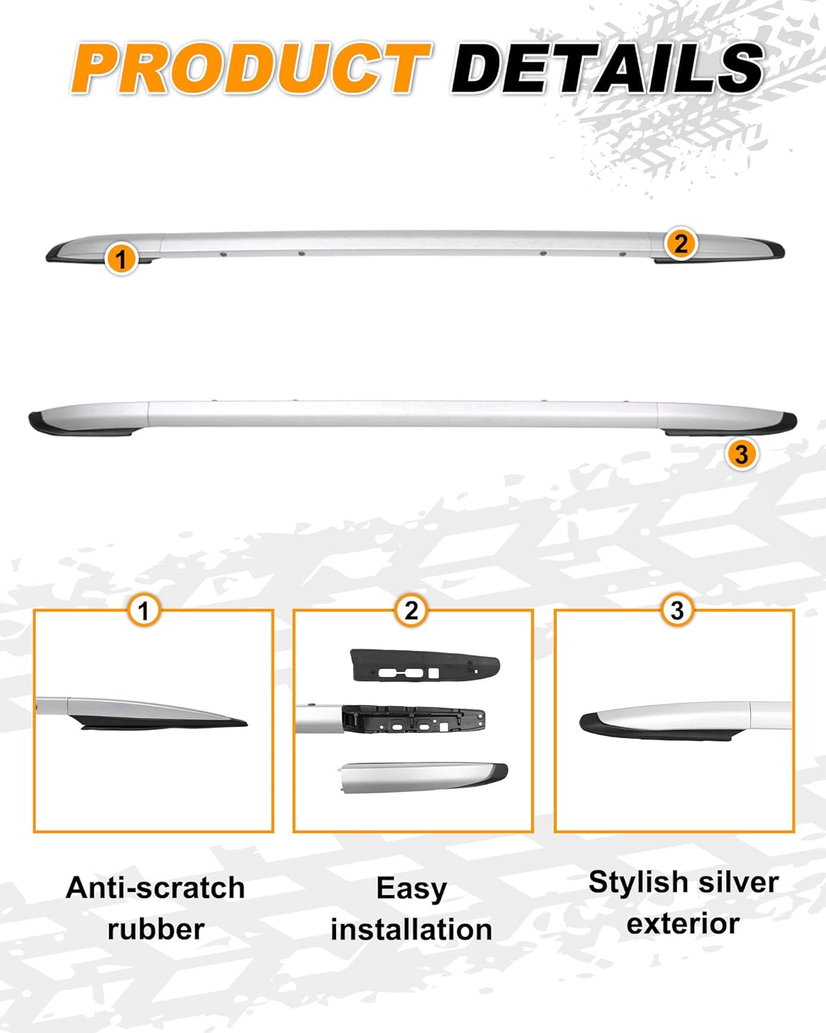 Snailfly 4PCS Roof Rack Cross Bars Fit for Toyota Sienna 2021-2026 200 LBS Side Rails Crossbar Cargo Accessories