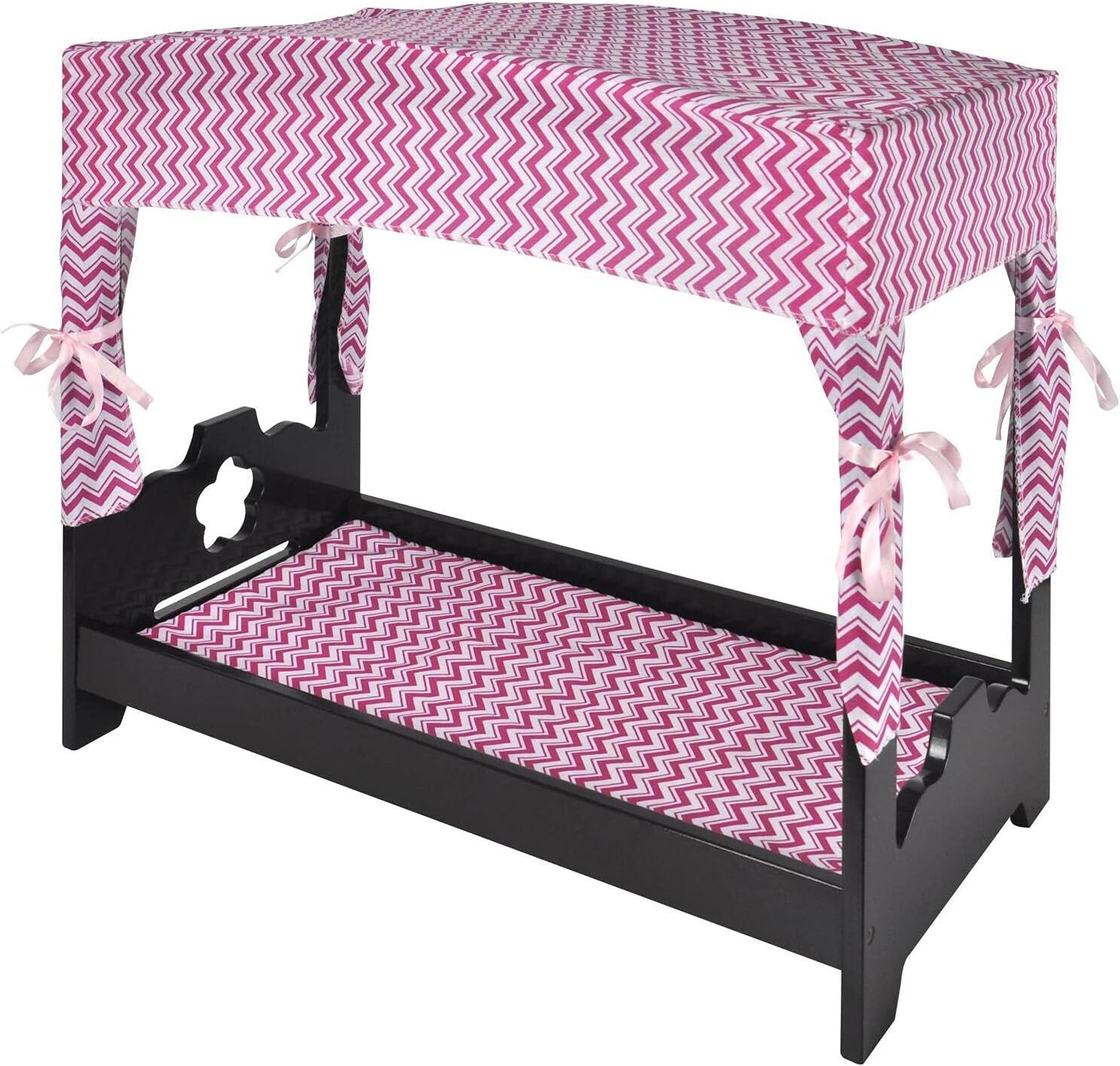 Naomi Home Toy Doll Bed with Canopy for 18 Inch Dolls