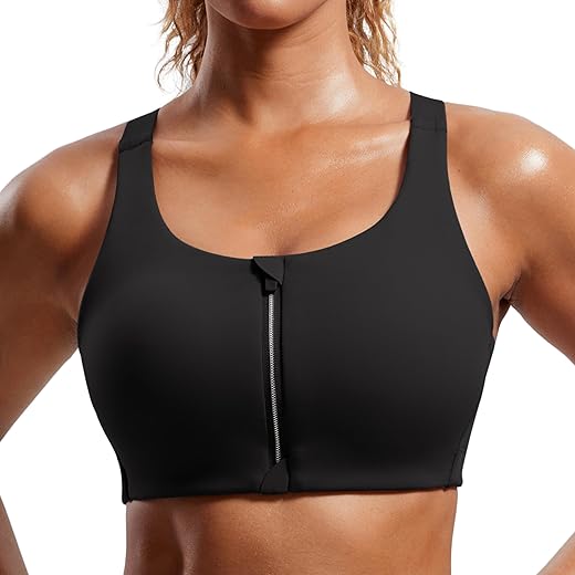 Zip-Front High-Impact Convertible Bra
