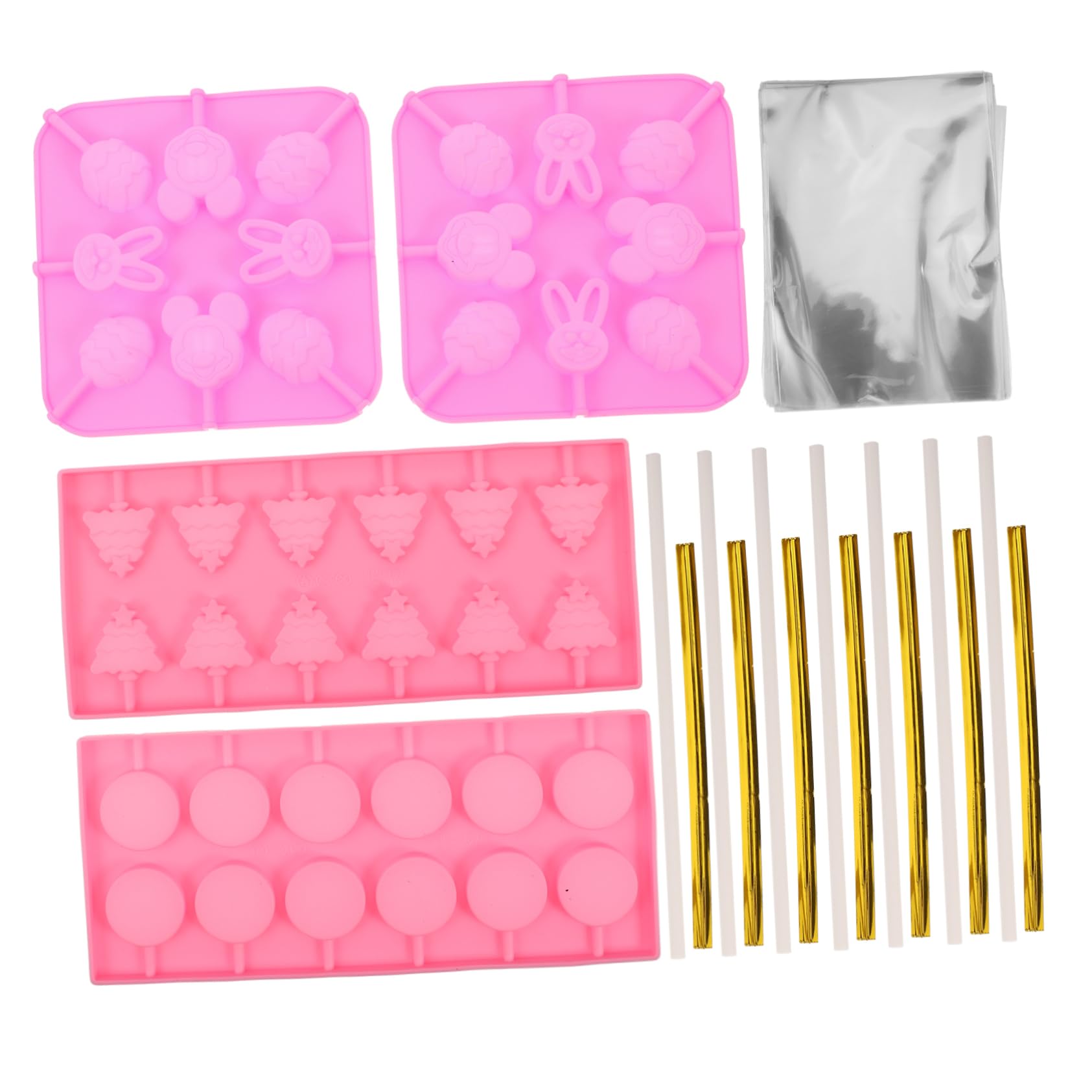 Kit de Fabrication de Sucettes en Silicone Noël, 7 Pièces