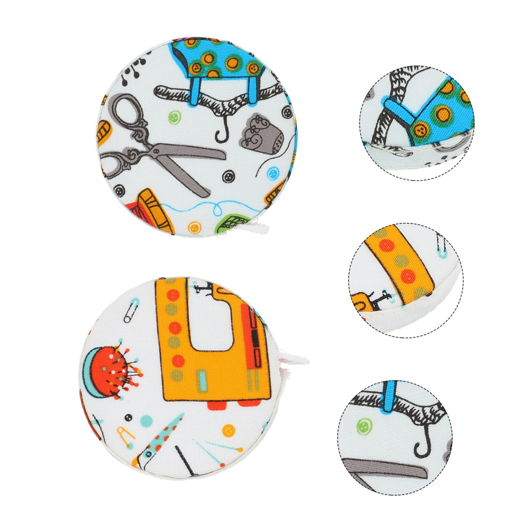 SHINEOFI 10 Unidades De Métrica Envuelta Métrica Retráctil Flexible De Bolsillo Corporal Adhesiva De Doble Cara