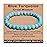 AD Beads Handmade Gemstone Stretch Elastic Bracelet Crystal Healing Reiki Nature\'s Beauty and Spiritual Essence Unisex (6mm, Blue Turquoise (Great Wisdom))