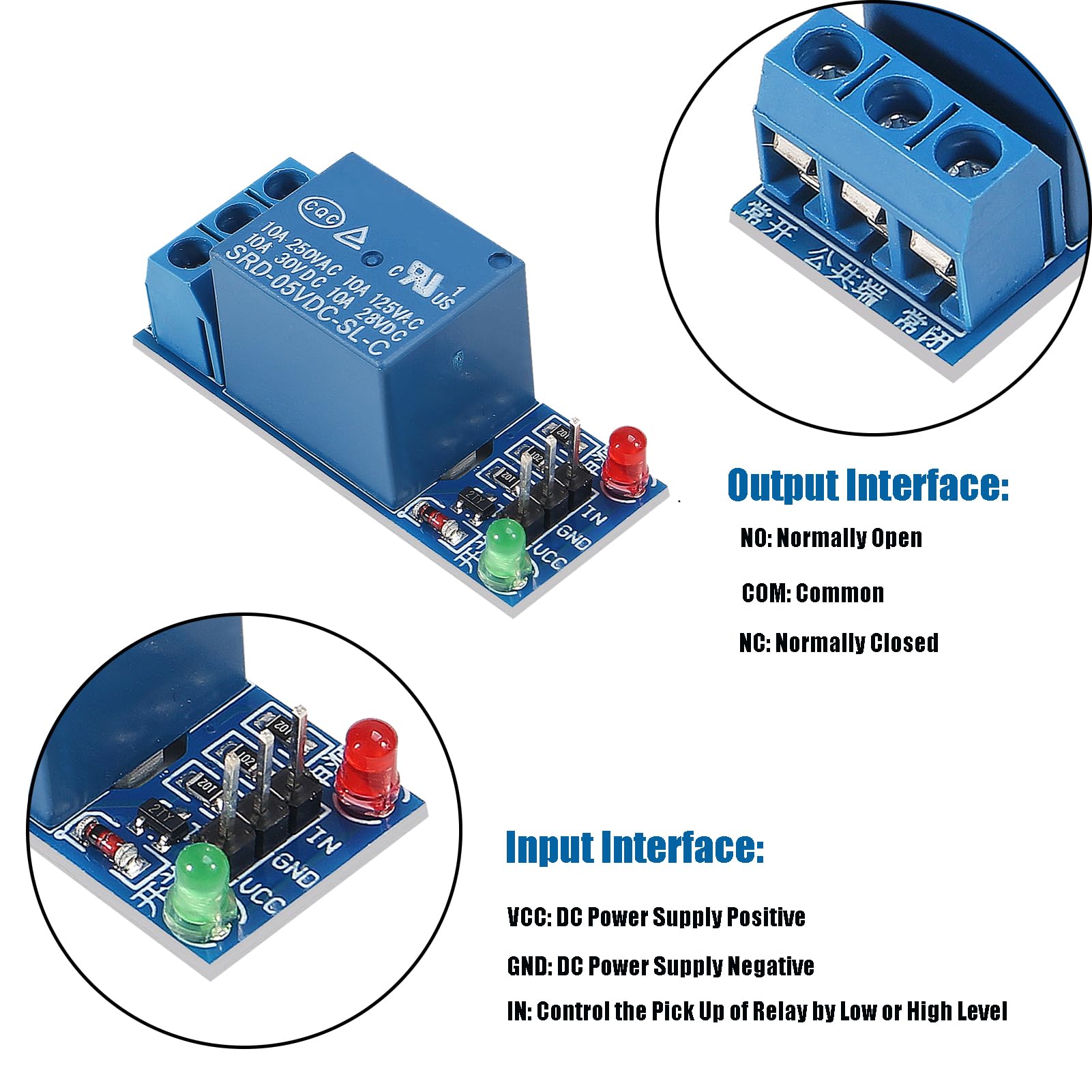 Snapklik.com : 10pcs 5V 1 Channel Relay Module Low Level Trigger ...