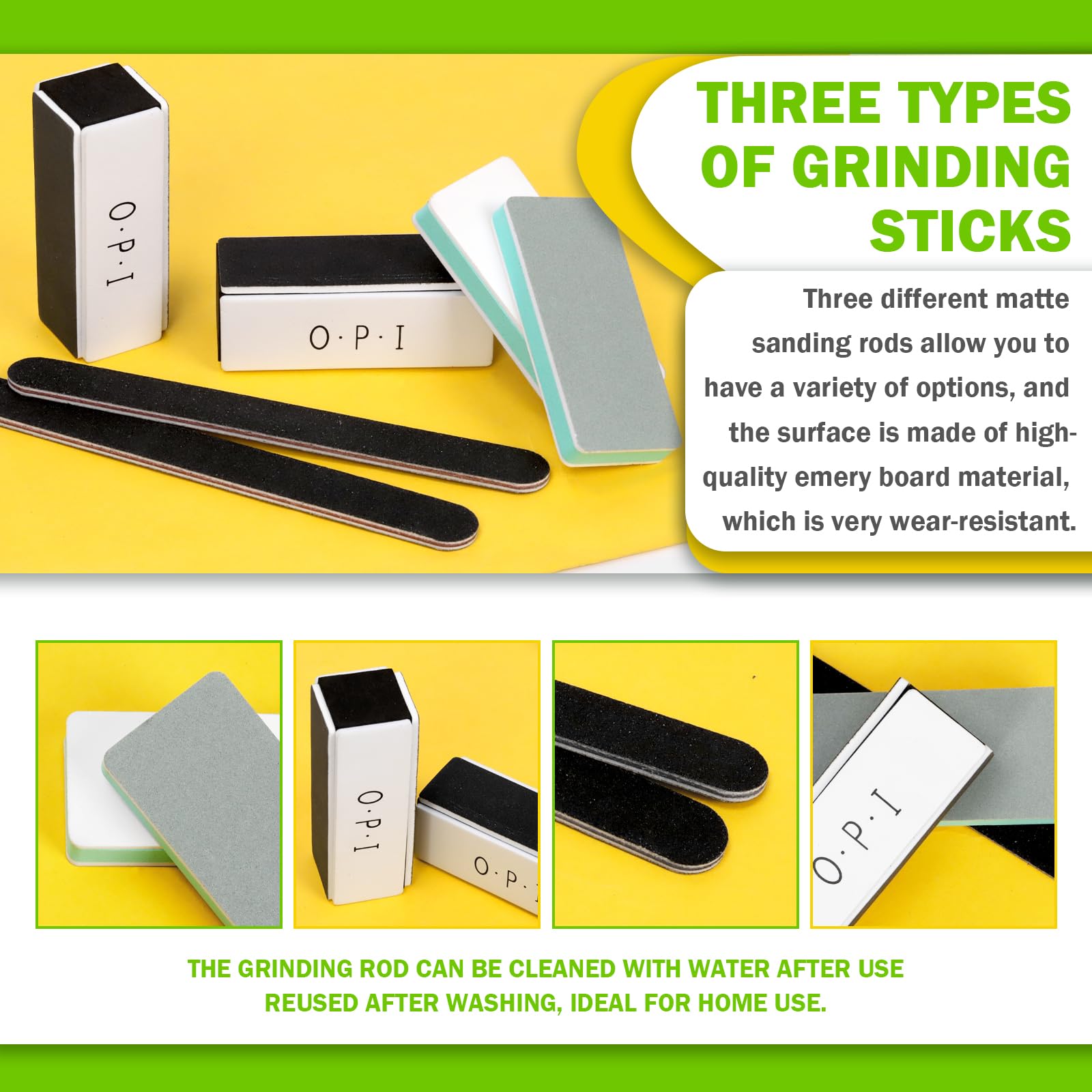 Keadic 15Pcs 3 Types Sanding Sticks Files Assorted - Image 3