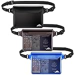 HEETA Waterproof Fanny Pack, Waterproof Pouch Dry Bag 2/3/4 Pack for Phone Passport Purse, Adjustable Waist Strap for Swimming Kayaking Boating Paddle Board Accessories Cruise Beach Camping Essentials