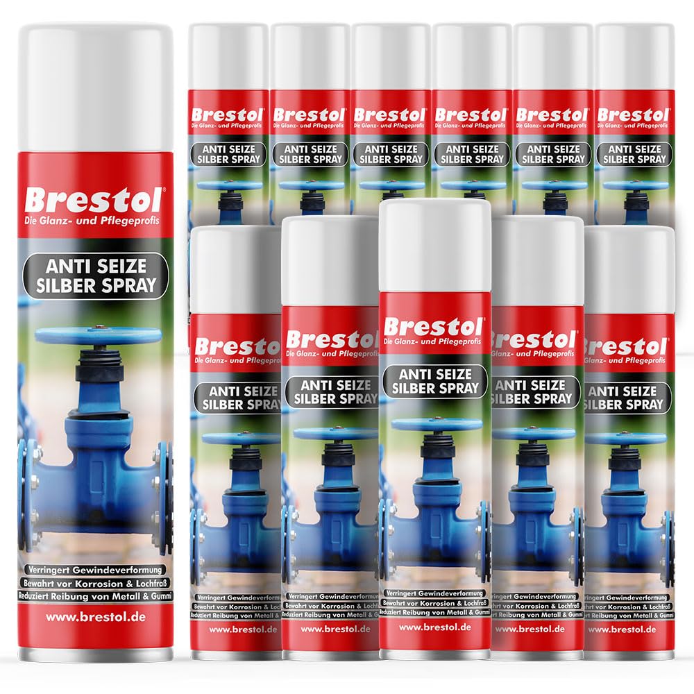 Spray anti jabón, 12 x 400 ml Set (7604.3) – Spray de montaje anticorrosión, protección contra la oxidación, desplaza la humedad, protección de ácidos, protección de rosca, protección contra