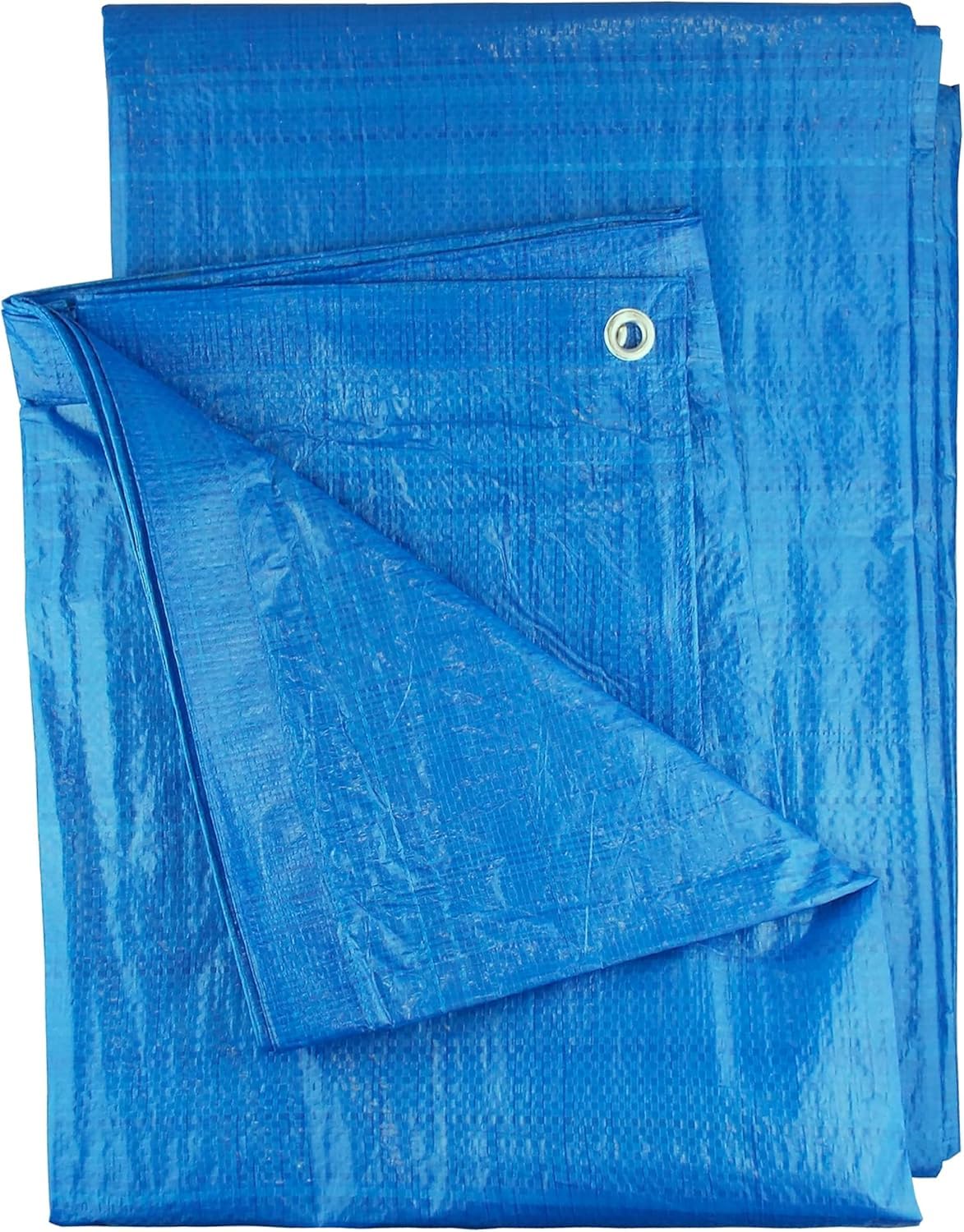 Heavy Duty Tarpaulin Waterproof Cover Tarp Tent Sheet for Camping Caravan Boat Car Picnic Outdoor Furniture Wood Covering with Strong Eyelets (12ft x 16ft) - Image 2