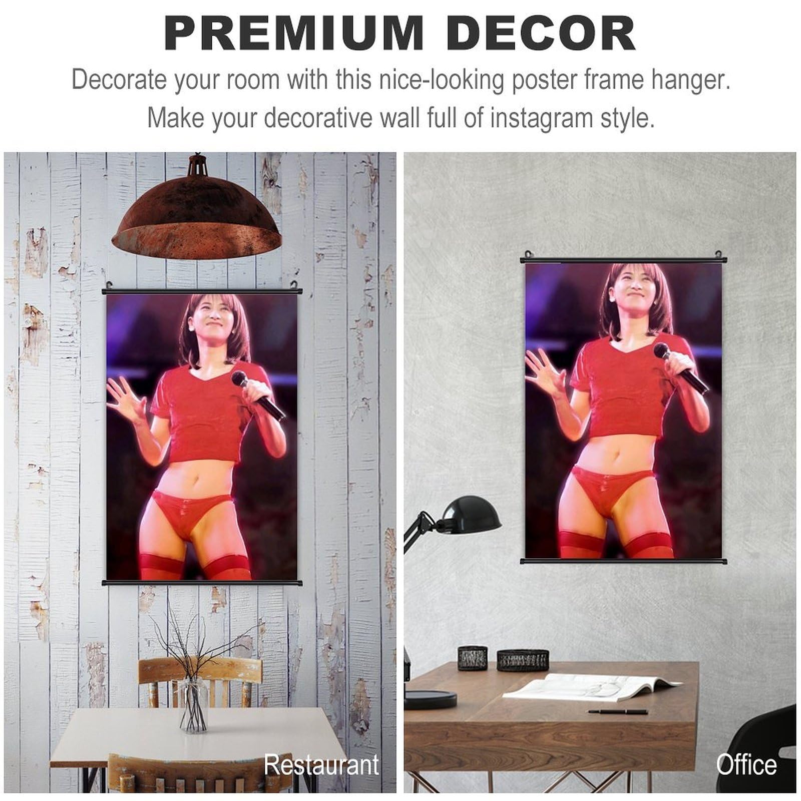 Amazon.co.jp: 森高千里 掛ける絵 タペストリー スクロール 壁掛け