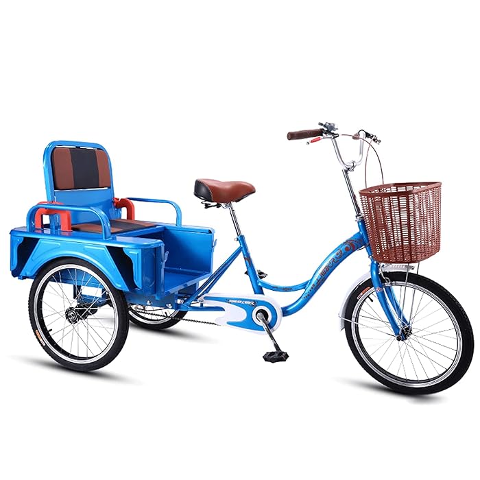 Buy ZCYY Three Wheel Bike Adjustable Backrest Seat Adult Tricycles