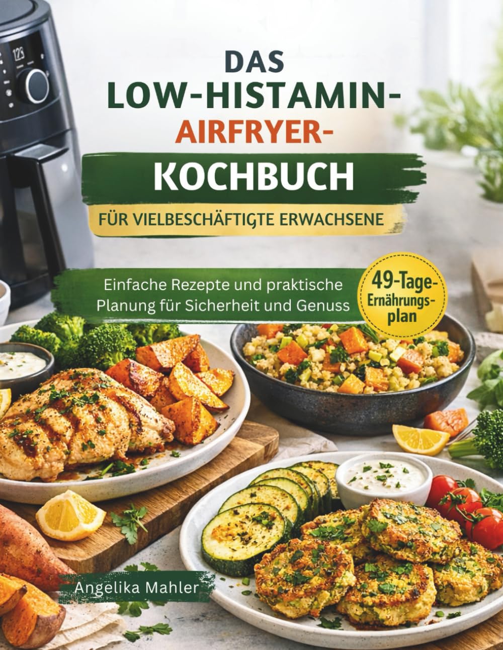 DAS LOW-HISTAMIN-AIRFRYER-KOCHBUCH FÜR VIELBESCHÄFTIGTE ERWACHSENE: Einfache Rezepte und praktische Planung für Sicherheit und Genuss