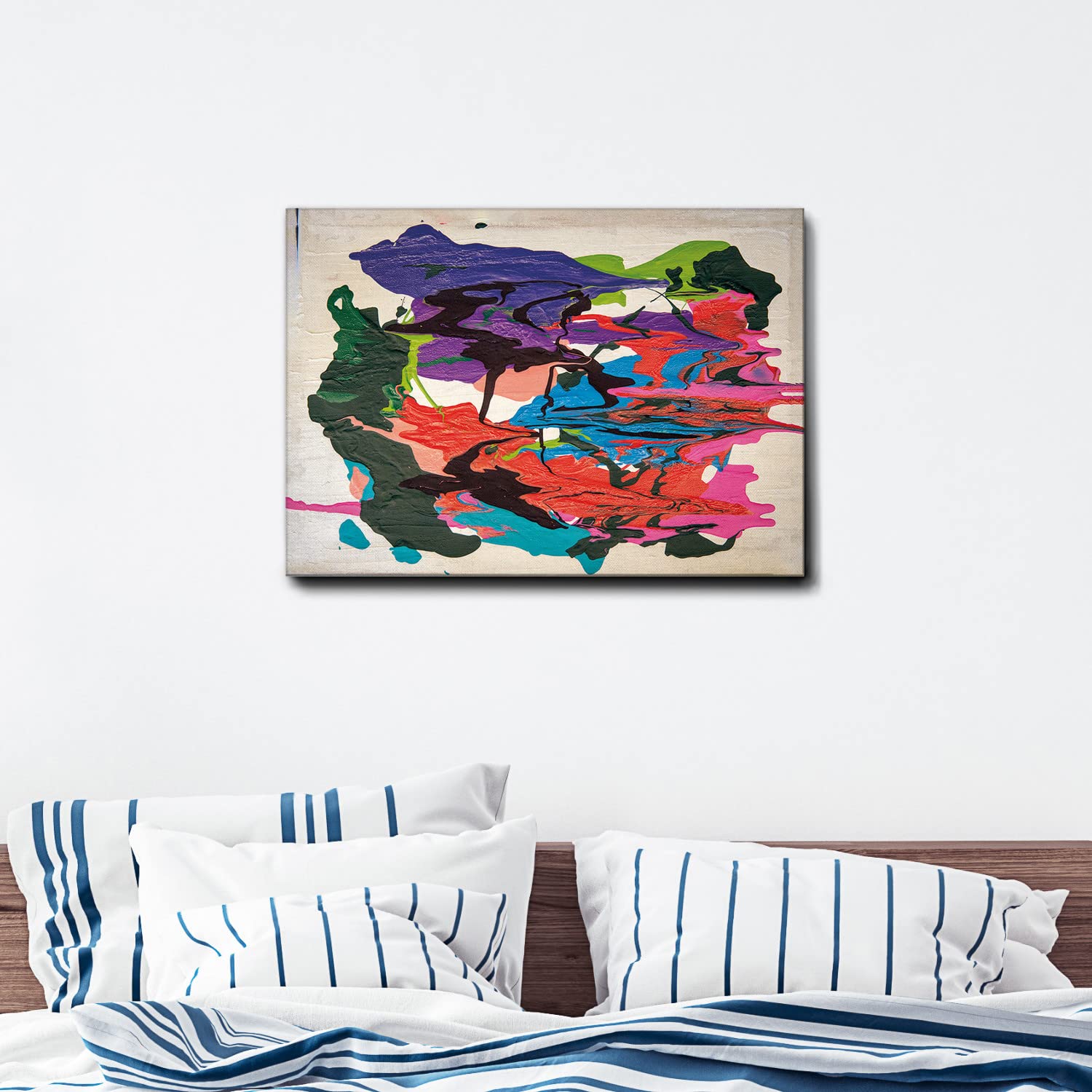 Giallobus Gemälde „Oktopusgarten“ – Acrylglas-Druck 140x100 Cm, Fertig Zum Aufhängen