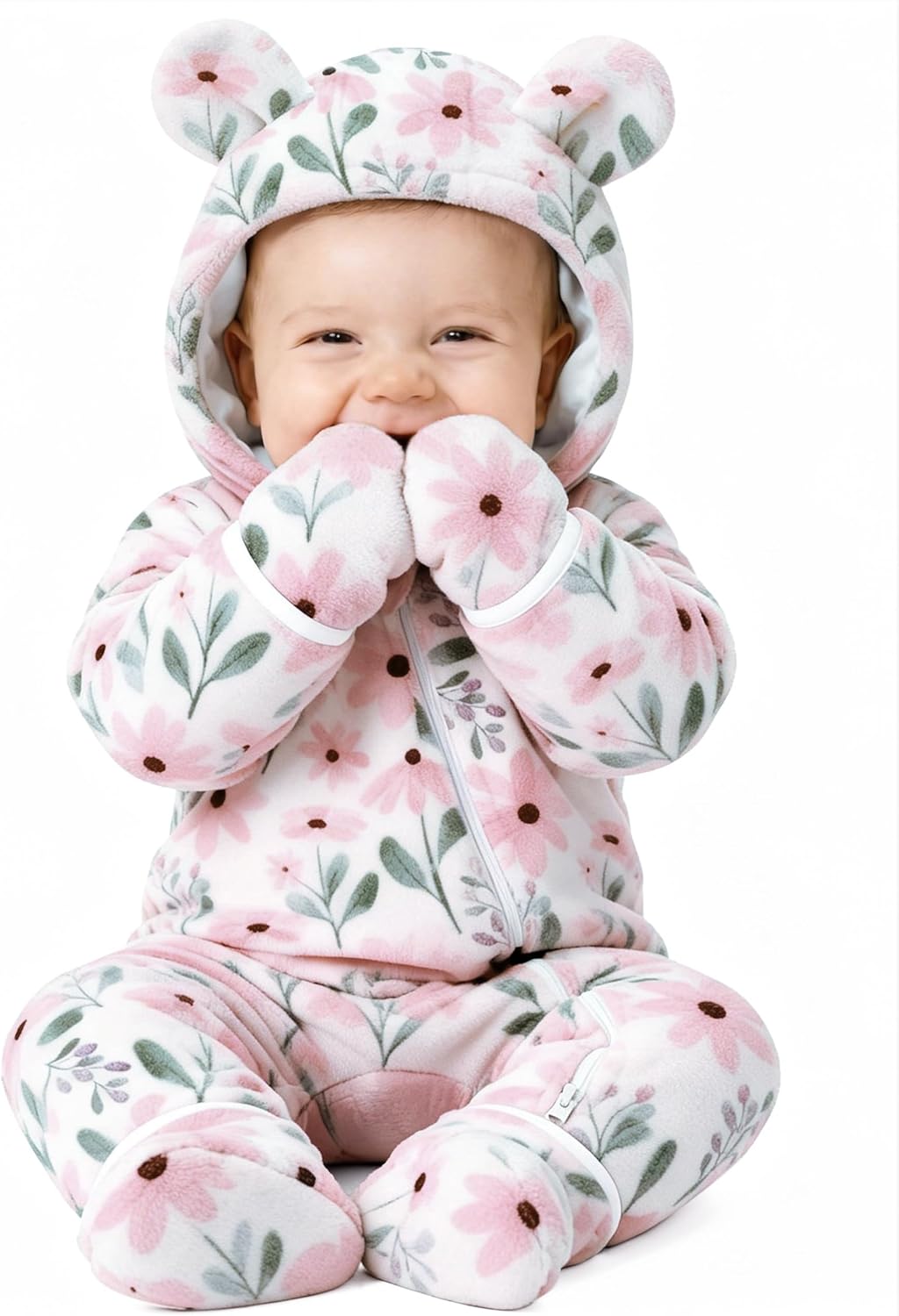 Yoofoss Baby Snowsuit Fleece Baby Winter Clothes for Boys and Girls Newborn Outift Footies Hooded Romper Soft Warm Yoofoss Baby Snowsuit Fleece Baby Winter Clothes for Boys and Girls Newborn Outift Footies Hooded Romper Soft Warm