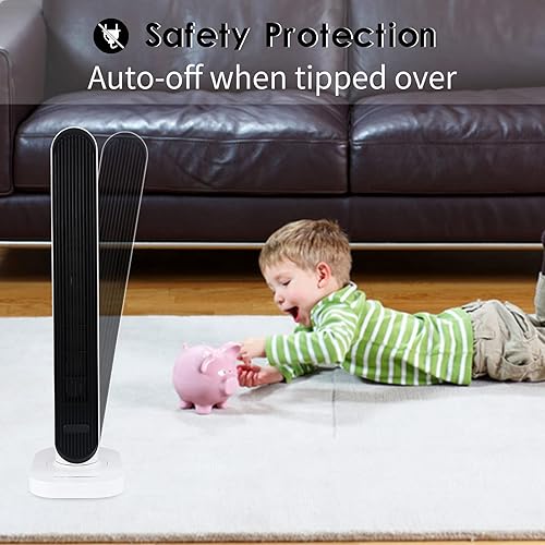 Miniatura 28 de Simple Deluxe Calentador de espacio portátil, calentador de manta para cama interior, calentamiento rápido de 3 segundos de 1200 W, calentador