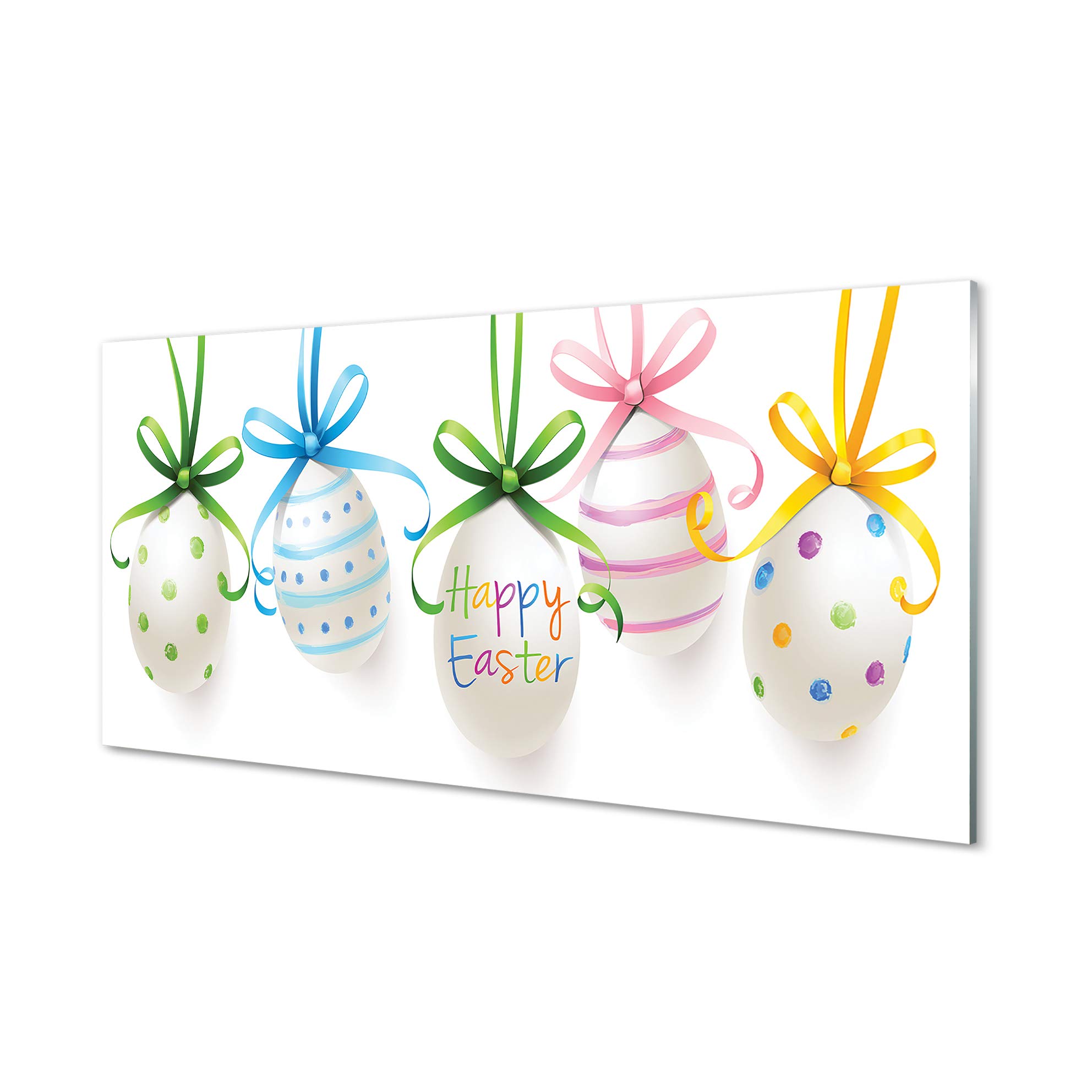 Crédence Adhésive Tulup 100x50cm Dosseret en Verre Trempé de Sécurité Décoration Pâques