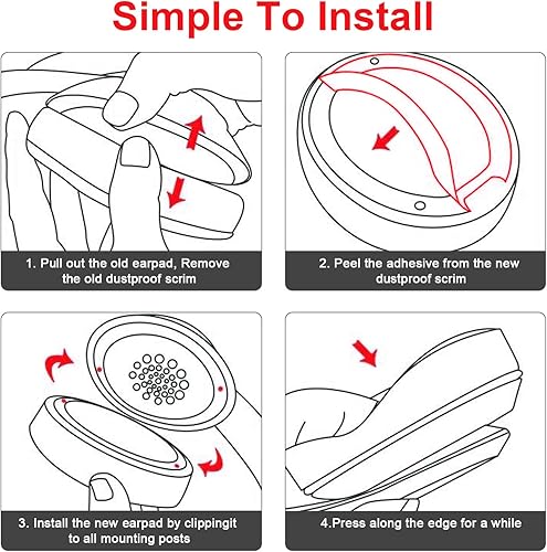 Miniatura 4 de Almohadillas de repuesto para Beats Solo 2 y Solo 3 de Niukeke, almohadillas para auriculares con espuma viscoelástica de alta densidad, cuero