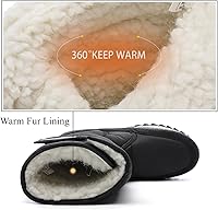 Vista 4 de DADAWEN - Botas de nieve impermeables para mujer