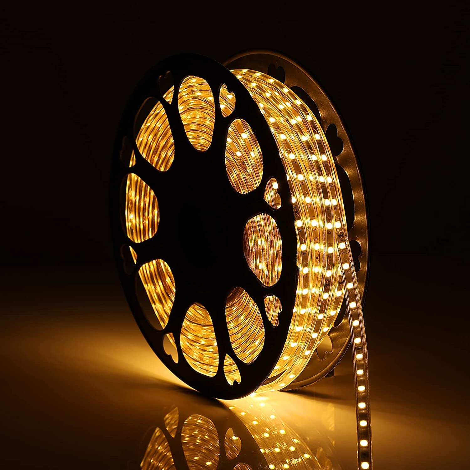 EYUVAA LABEL Premium Super Glow 40 Meter 4800 LED Strip Light for Home Decoration, Flexible PVC Tubing LED Rope Light for Ceiling, Home, Diwali Decoration Lights (Warm White)