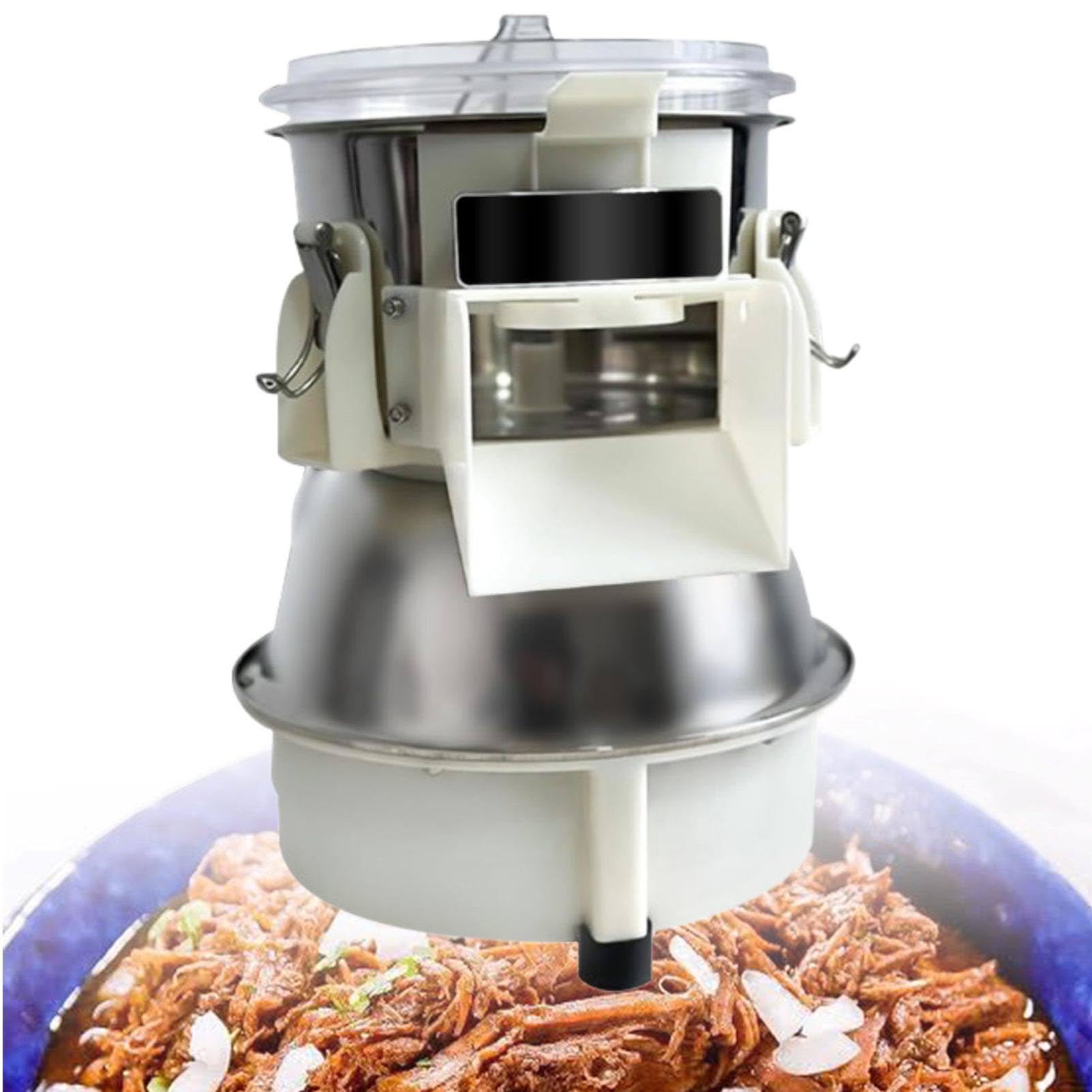 MhWrughts Commercial Electric Chicken Shredder Machine, Food Grade Stainless Steel Chicken Breast Shredder, 120-240 lb/h Meat Fiber Shredder for Catering & Food Service