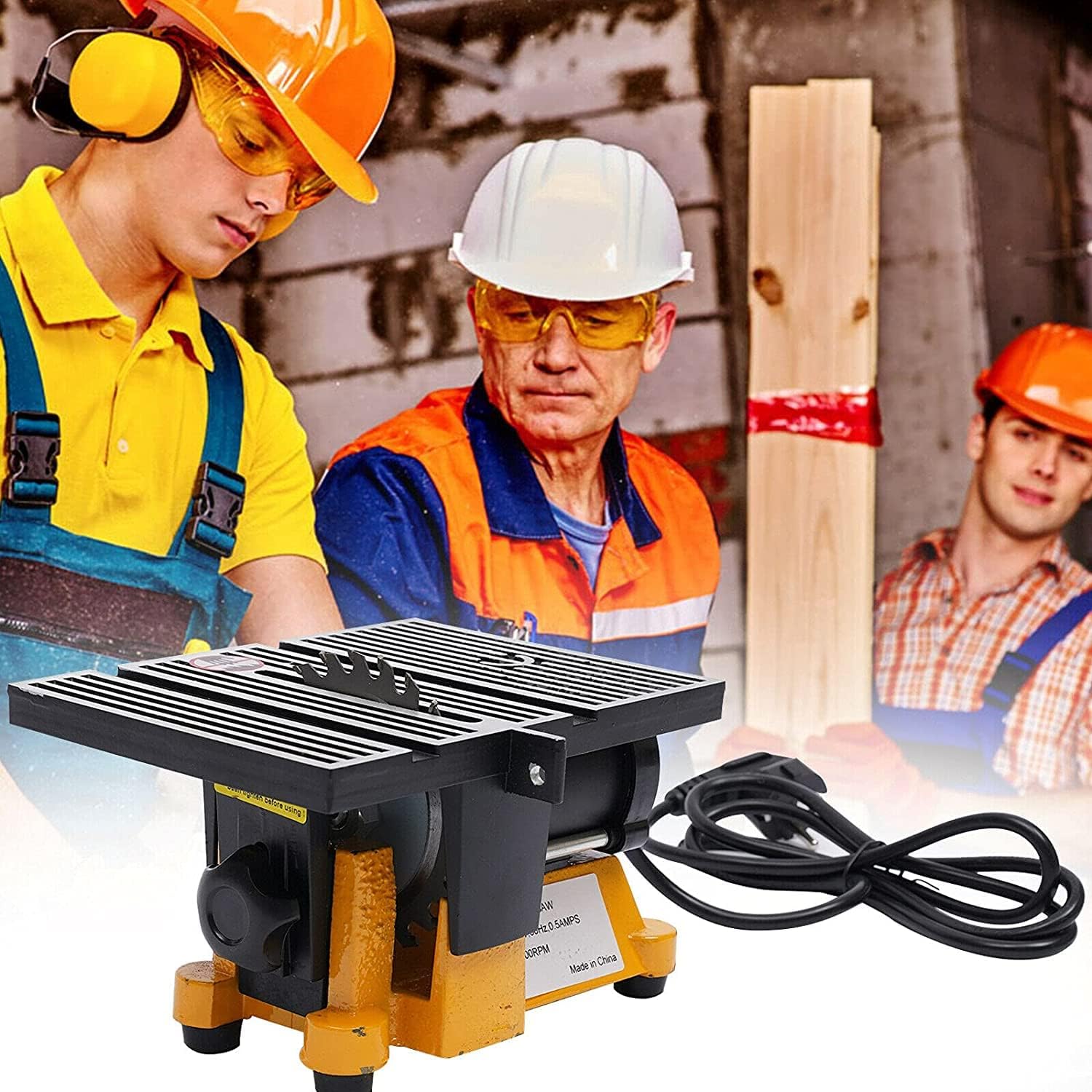 Table Saws,Gdrasuya 10 Precision Multifunctional Table Saws Electric Desktop Saw Small Household DIY Cutting Tool Woodworking Bench Lathe Machine For DIY Crafts