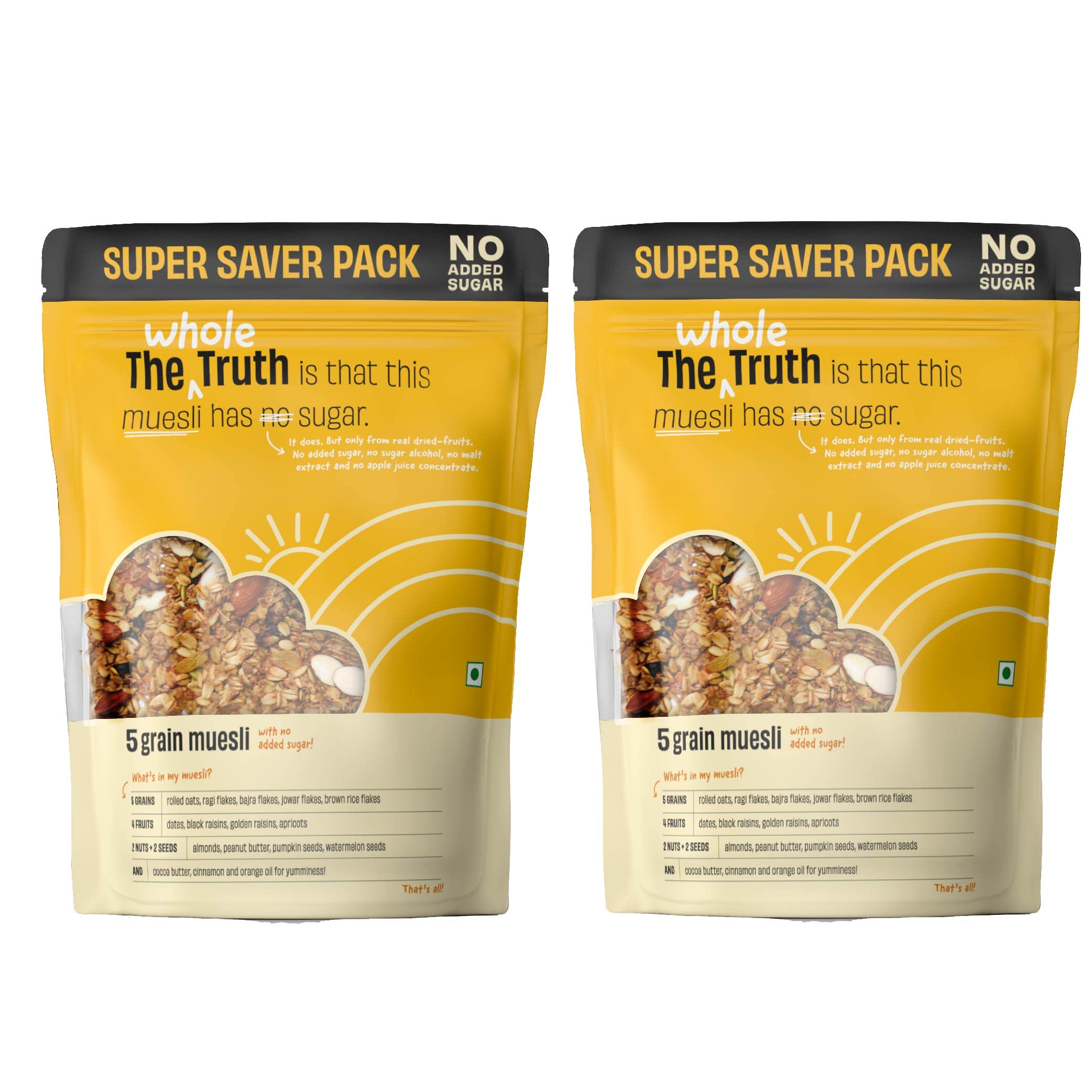 See full amazon price history chart for The Whole Truth - Supersaver Breakfast Muesli Combo No Added Sugar - 750G - Pack Of 2 The Whole Truth - Supersaver Breakfast Muesli Combo No Added Sugar - 750G - Pack Of 2 (B09ZTTSS4T) Amazon Price History, Amazon Price Tracker