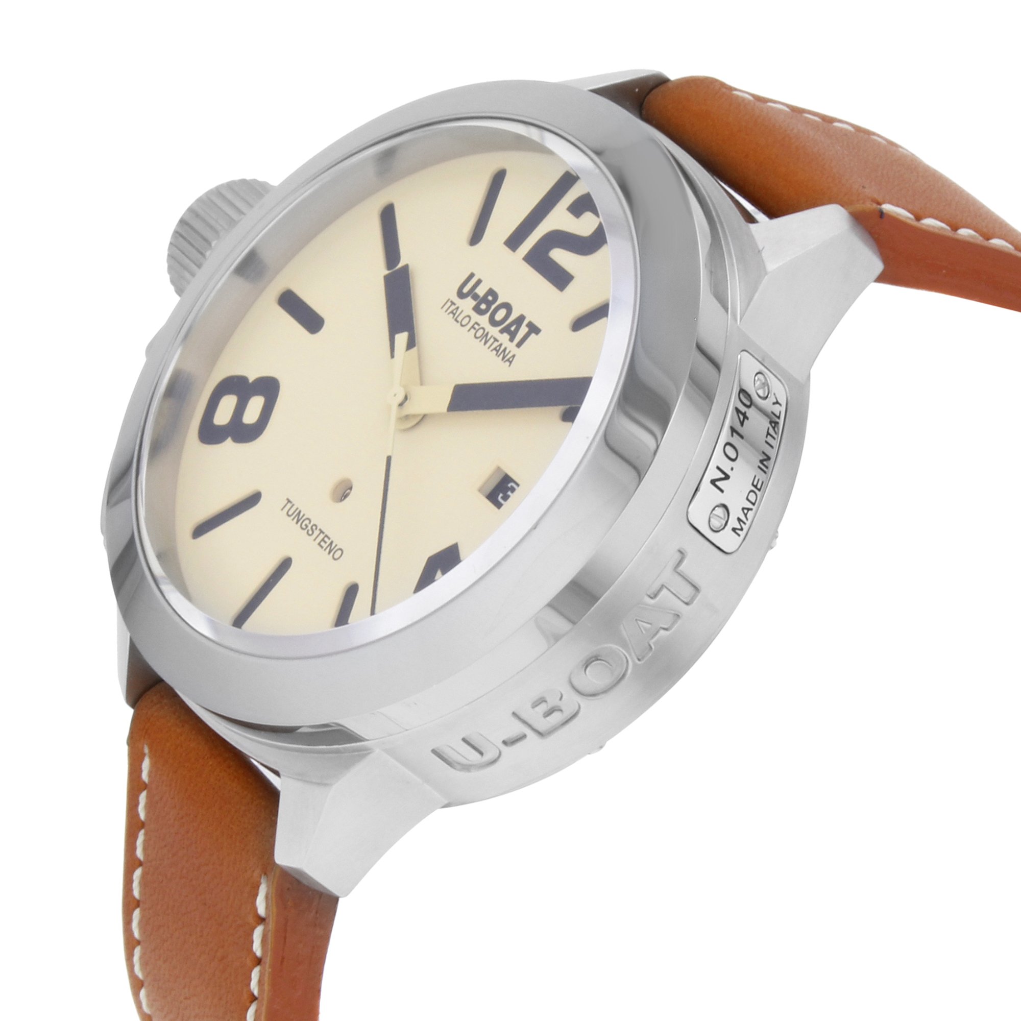 U-BOAT Classico 50 TUNGSTENO AS 2, Beżowy, Klasyczny, Beżowy, Klasyczny