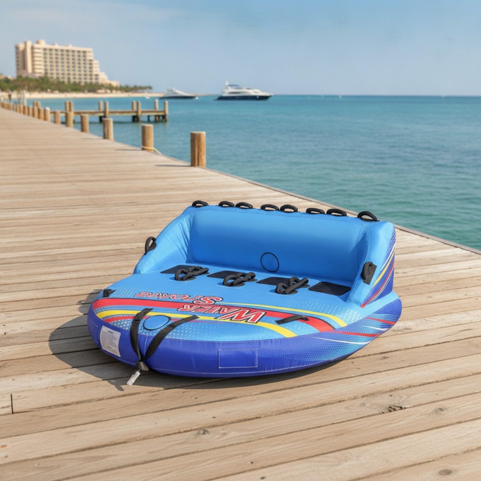 Harilla Flotador Inflable con Amplio | Plegable, Resistente, Tubo con, para, Playa