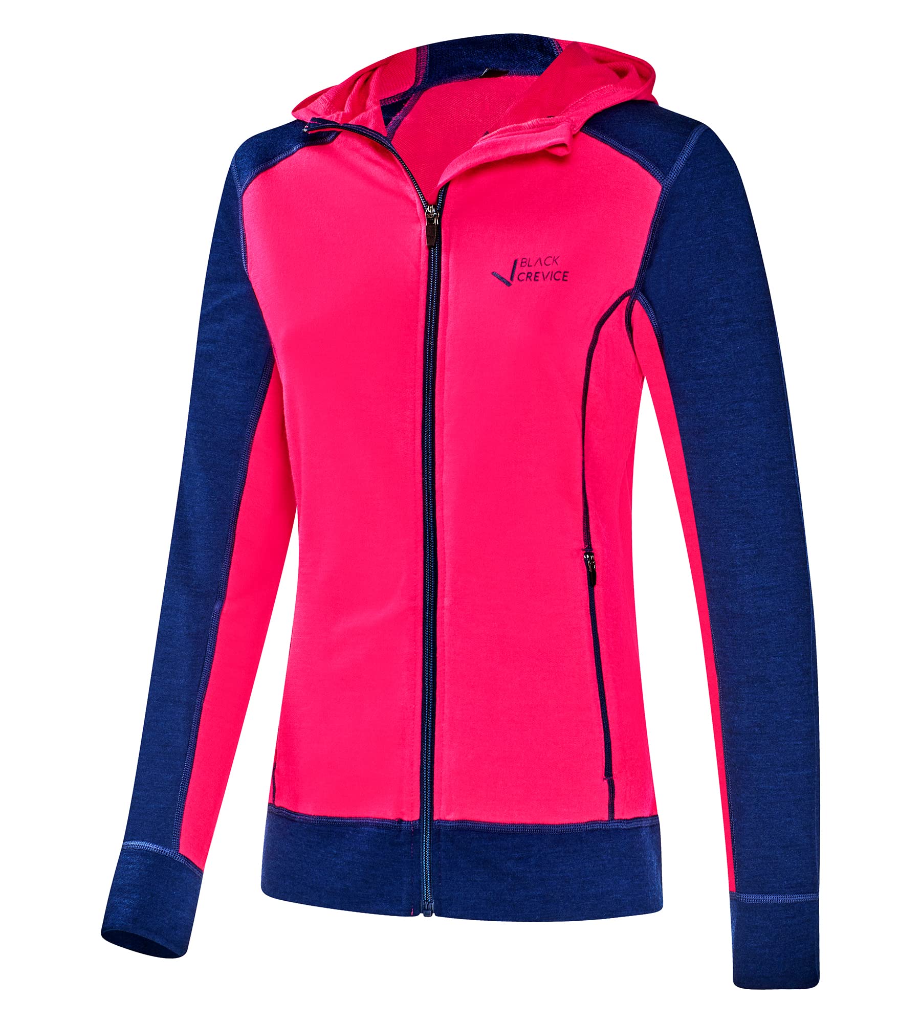 Devold Explorer Merino Jas met Capuchon Dames - 402A Fog/Raw White