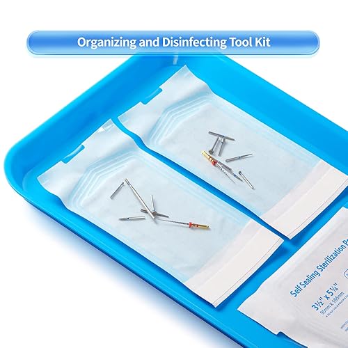 Miniatura 7 de Annhua 3.5 X 6.5 Bolsas de autoferilización para consultorios dentales, 100 bolsas de esterilizador autosellantes bolsa - azul