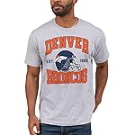 Junk Food Clothing x NFL - Denver Broncos - Team Helmet - Unisex Adult Short Sleeve Fan T-Shirt for Men and Women - Size Large