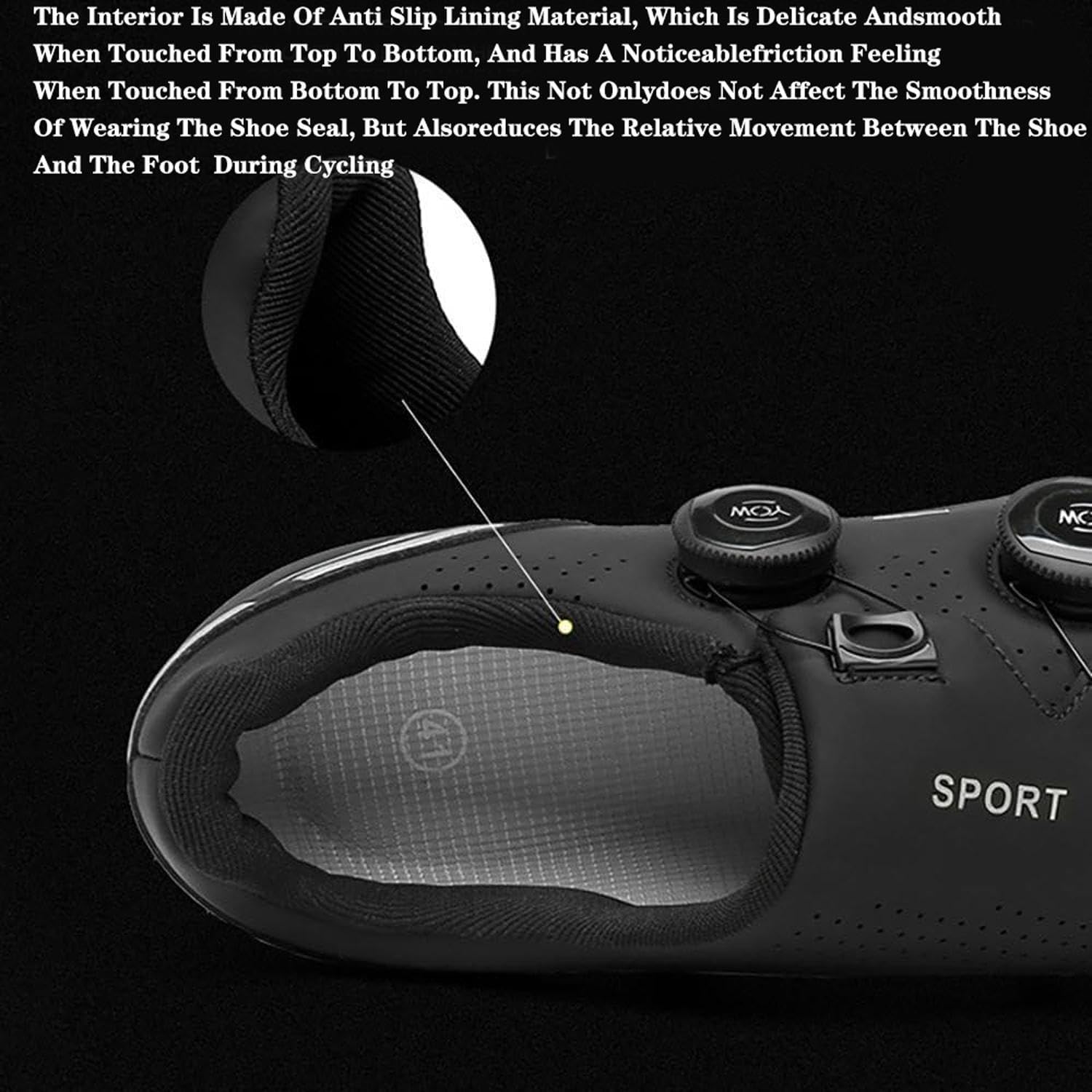 Cycling Shoes Men & Women Road/MTB – SPD Self-Locking System, Lightweight & Breathable Bike Shoes with Flat Sole for Road & Off-Road (Unisex)