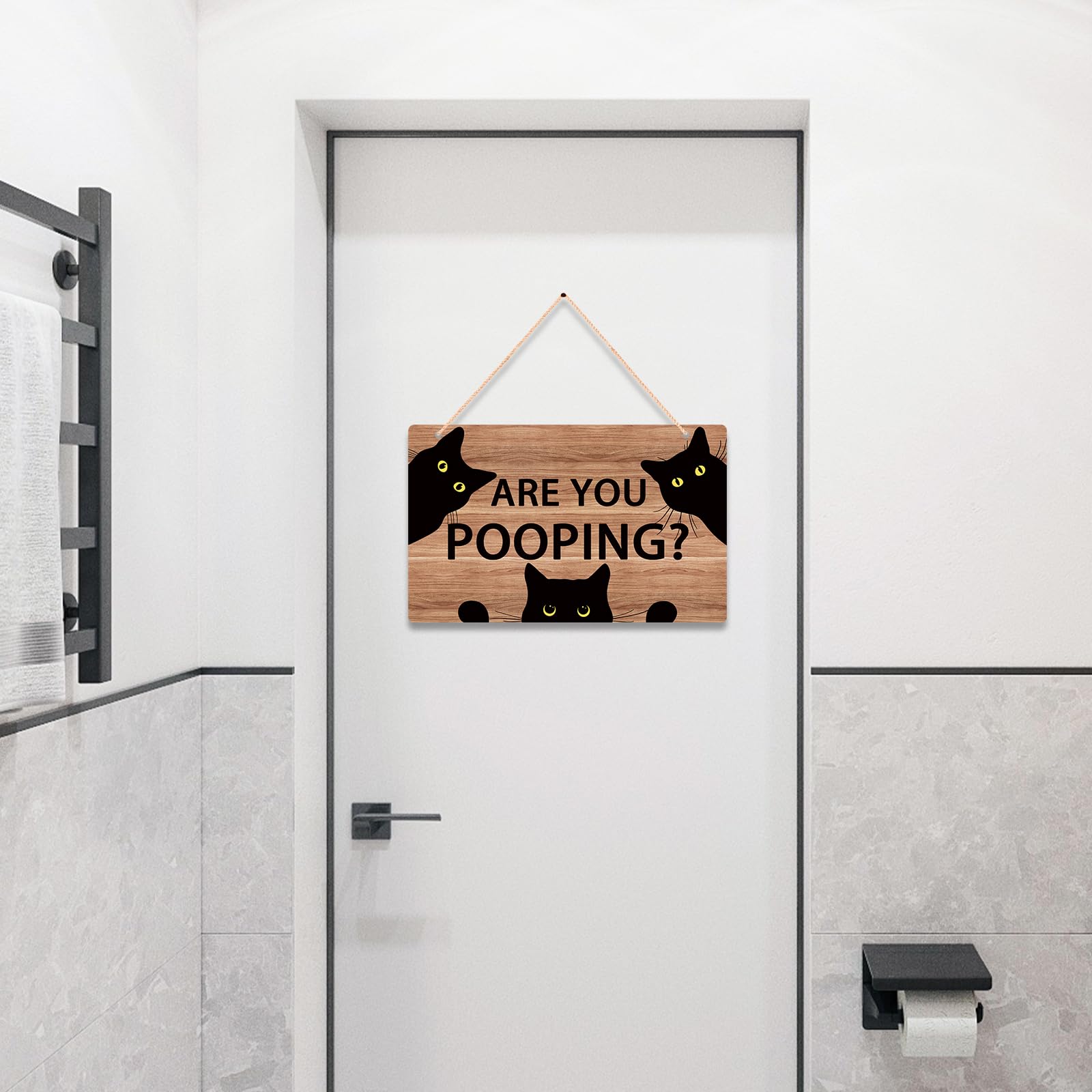 Poster divertente Are You Pooping per bagno, decorazione murale in canvas