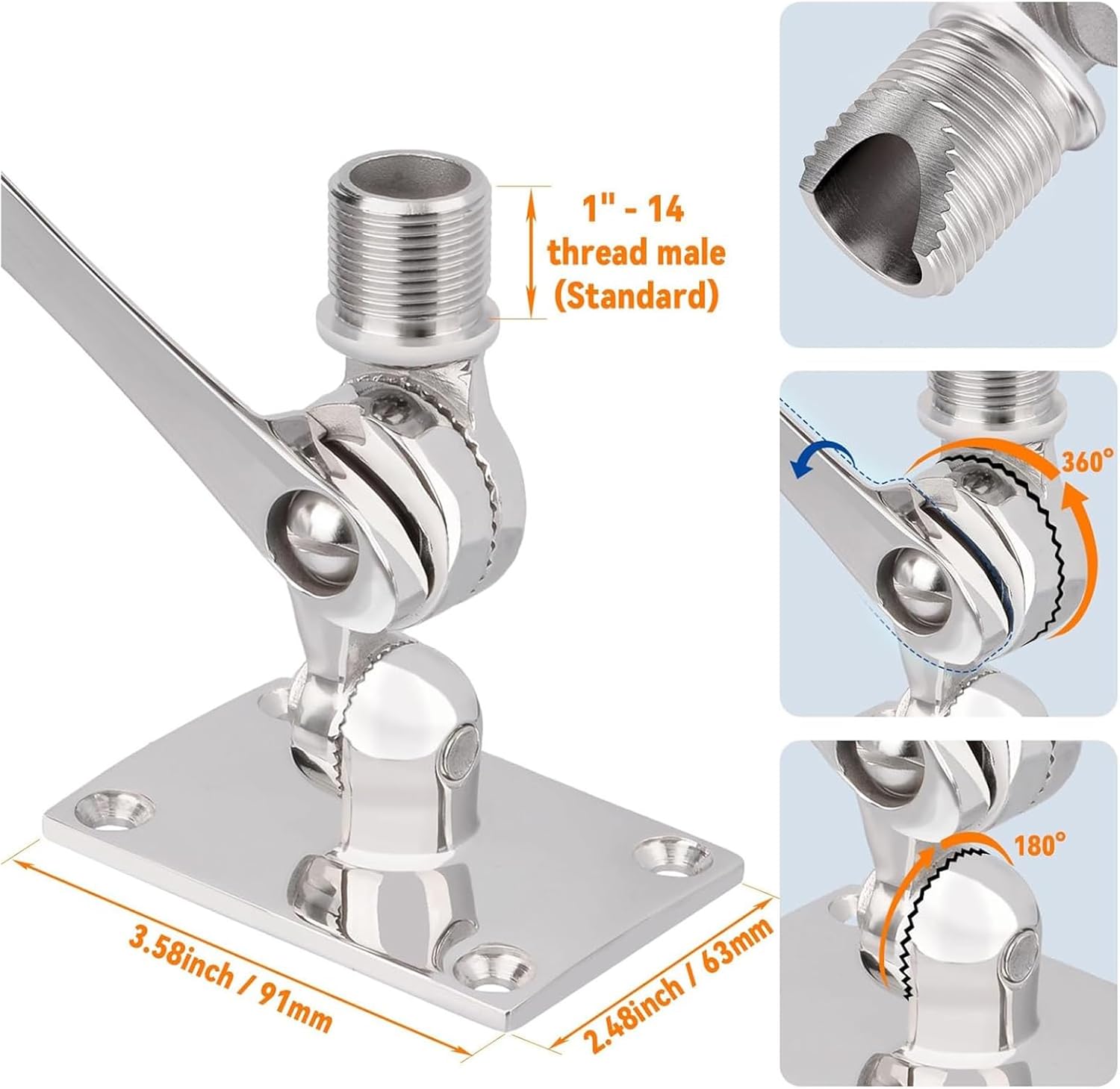 Mounting Mount Easy Installation for Satellite Dish Adjustable Base Mount