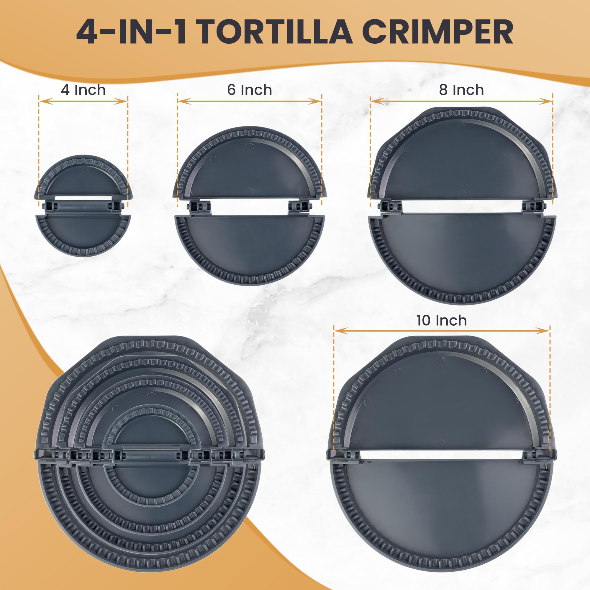 4-in-1 Tortilla Sealer - Quesadilla Maker & More -2 4-in-1 Tortilla Sealer - Quesadilla Maker & More -2
