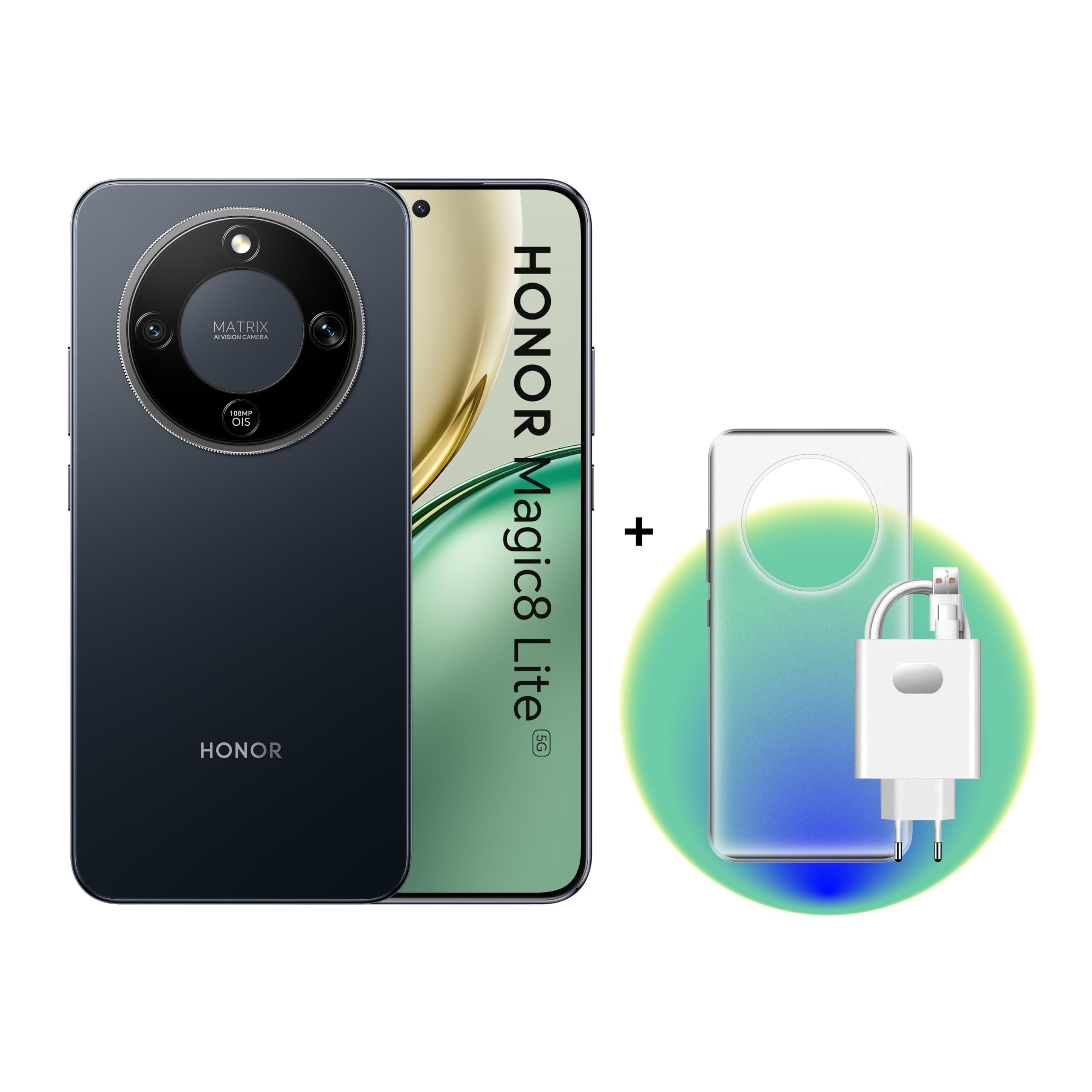 HONOR MAGIC8 LITE 8gb 512gb BLACK + ADAPTER + COVER