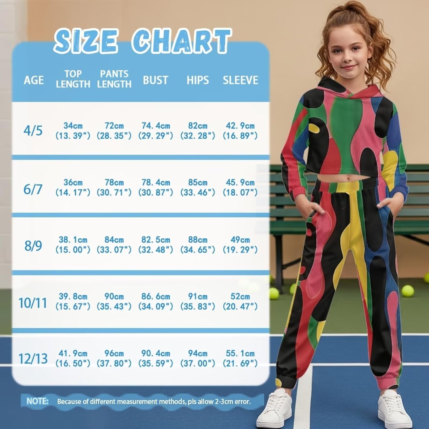 Coldinair 2 Piece Outfits for Girls Kids Sweatshirts and Jogger Sweatpants Fall Long Sleeve Sweatsuits Size 4-13 Years