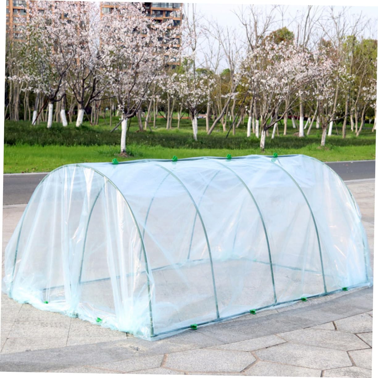 Toddmomy Apoyo Invernaderos para Plantas Cubierta Térmica para Invernadero De Jardín Exterior Protección para Plantas Balcón