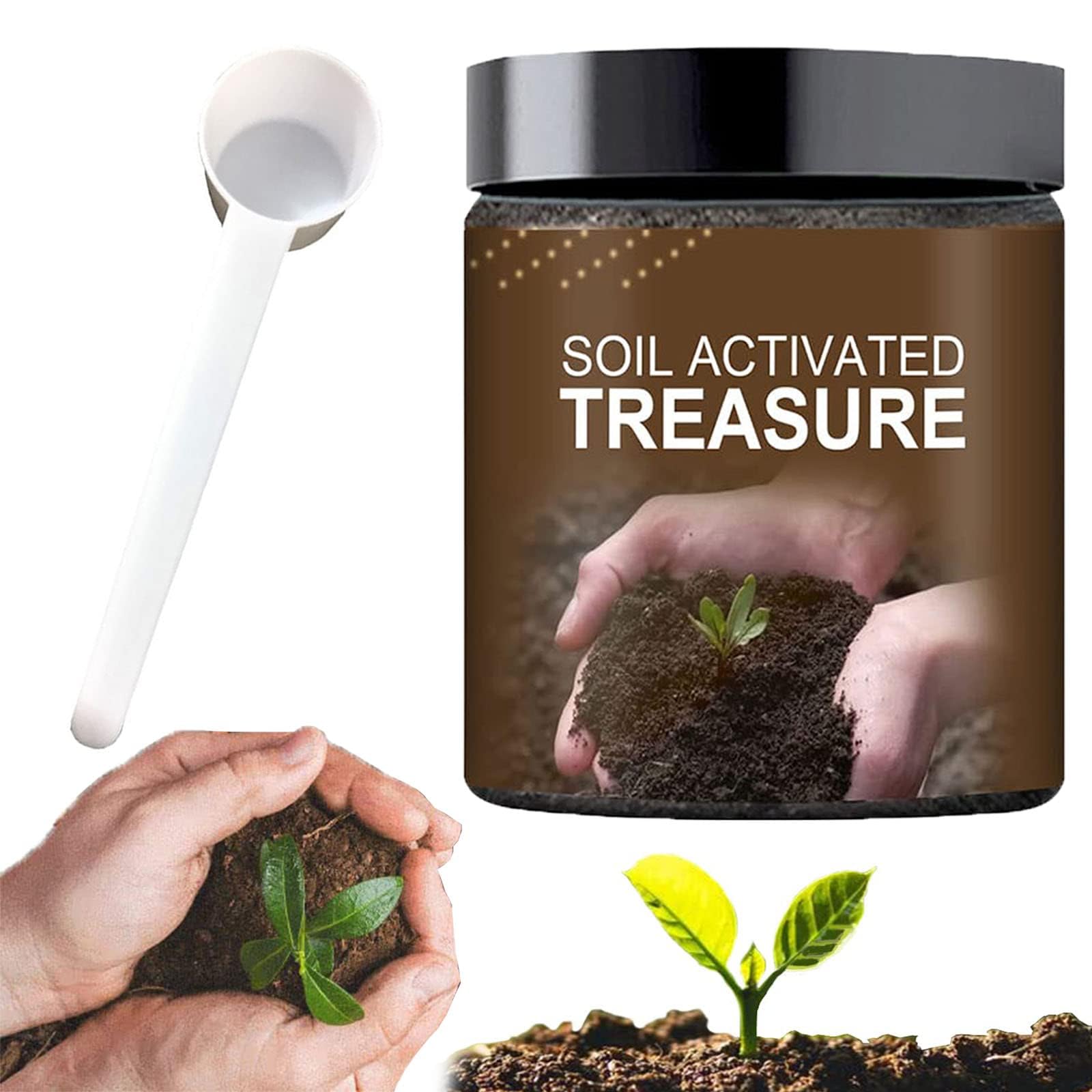 MAKINGTEC Soil Activated Treasure, Organic Conditioner, Premium Soil Activated Treasure, Plant Flower Fertilizer, Activator for Raised Garden Beds, Potting Mix, Lawns and Gardens (3Pcs)