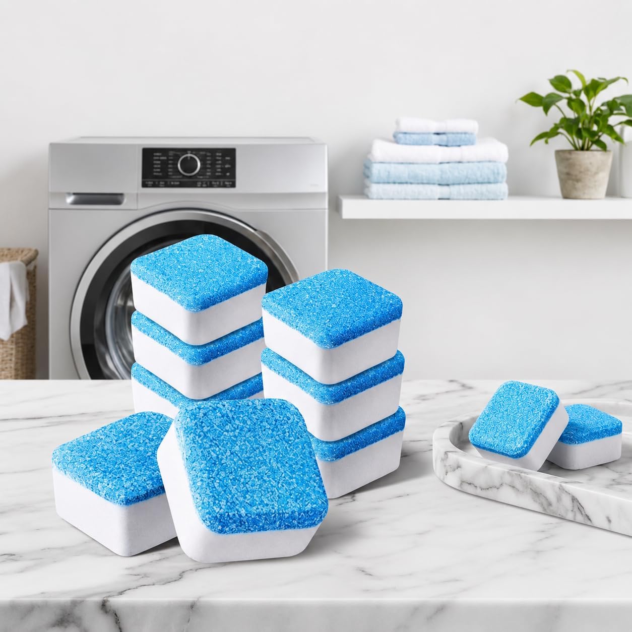 Washing Machine Cleaning Tablets – Deep Clean & Descaling for Front & Top Load | Removes Odor, Limescale & Detergent Residue | Drum & Tub Cleaner (Pack of 12 Tablets)-picture-10