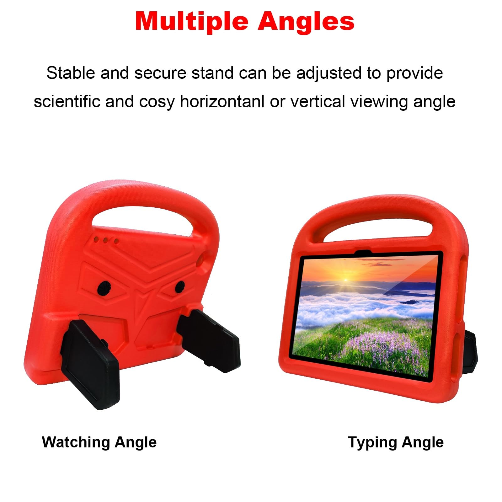 Custodia protettiva per tablet PC compatibile con Kindle Fire 7 di 12a generazione da 7" 2022, custodia per tablet compatibile con bambini, leggera in EVA antiurto a prova di caduta, con manico e