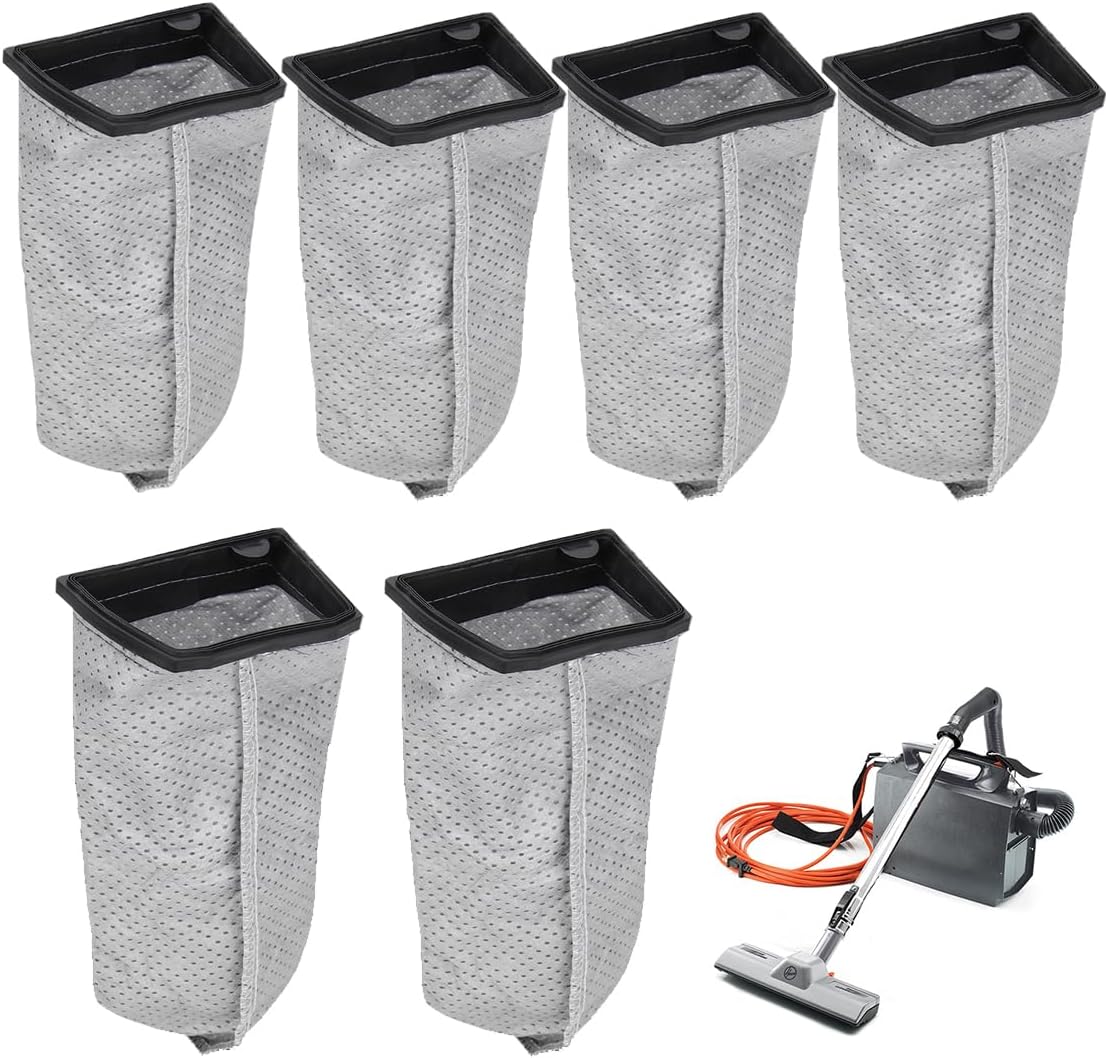 CH3000 Cloth Filter Bags for Hoover Porta Power Swingette S1015 S1029 CH30000 Commercial Canister Vacuum Cleaner - Replacement Part 43662023-3Pack